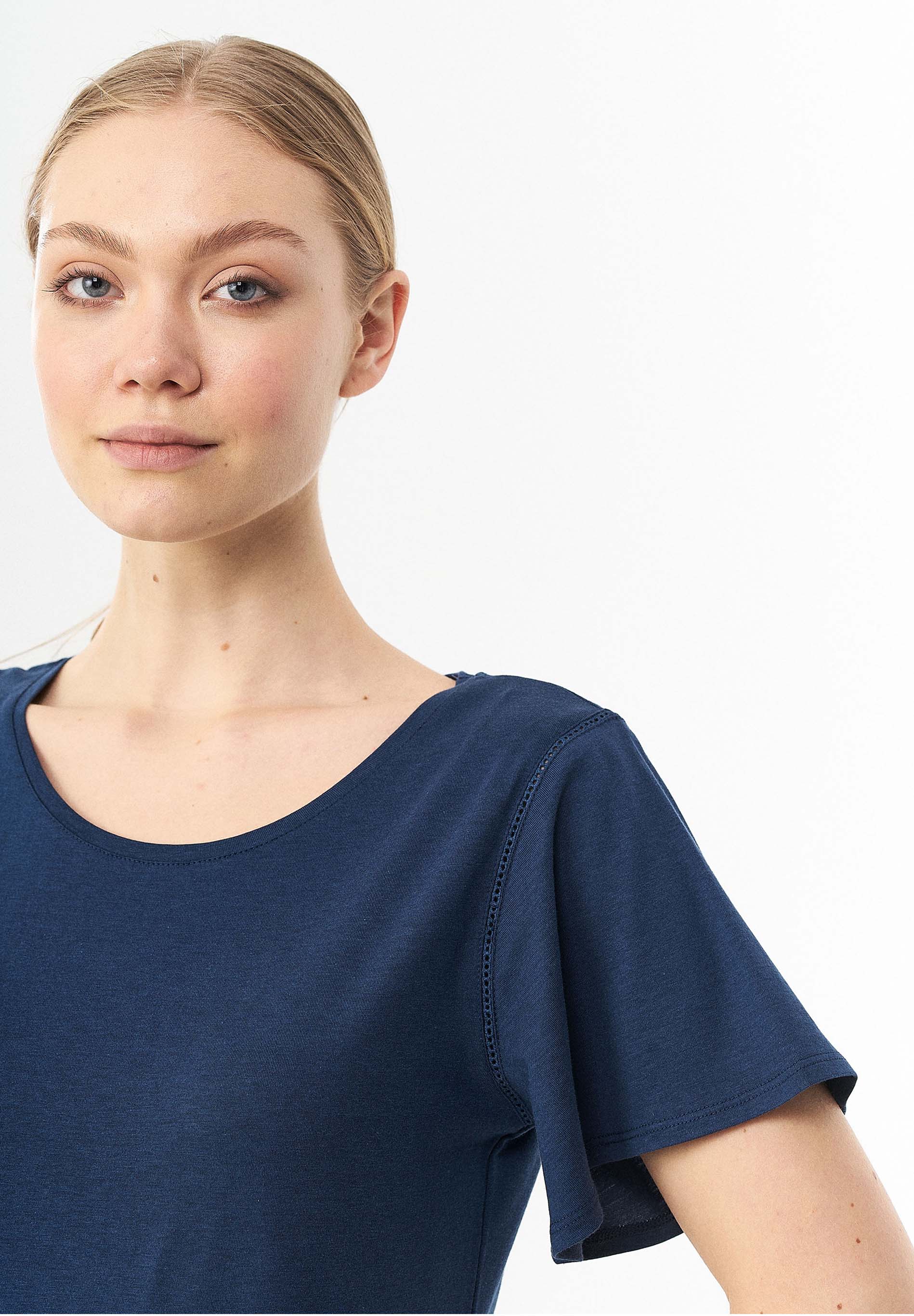 T-Shirt aus TENCEL™ Lyocell und Bio-Baumwolle