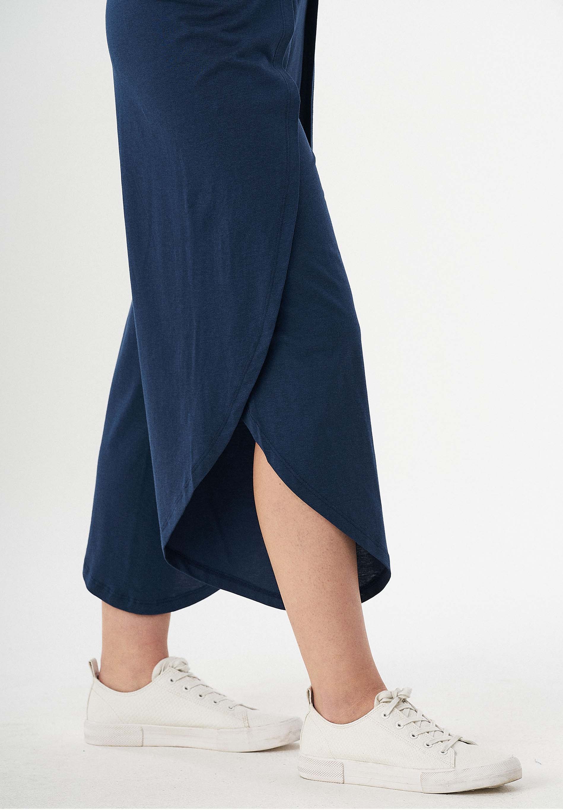 Jerseyhose aus TENCEL™ Lyocell-Mix mit weitem Beinschnitt