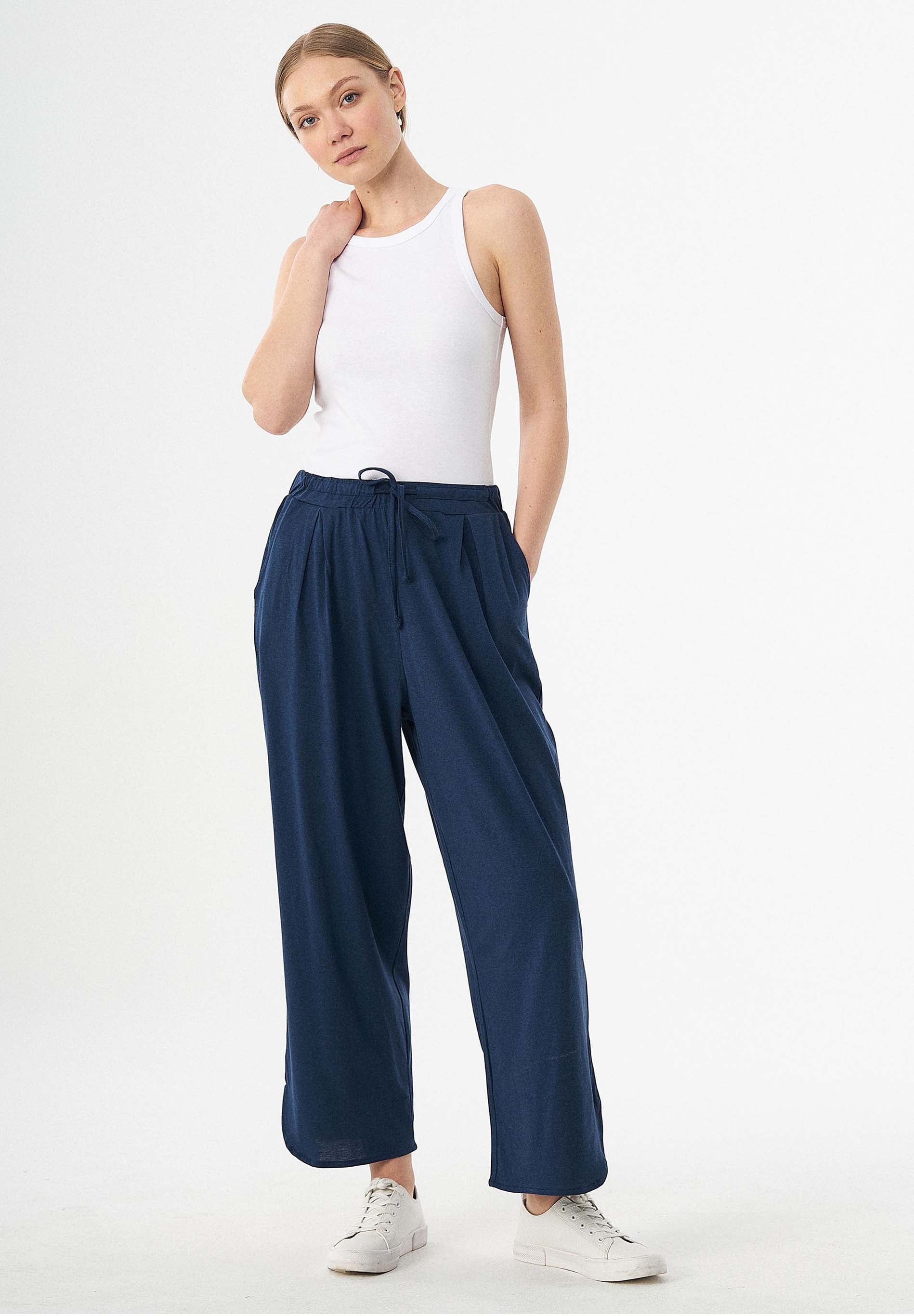 Jerseyhose aus TENCEL™ Lyocell und Bio-Baumwolle
