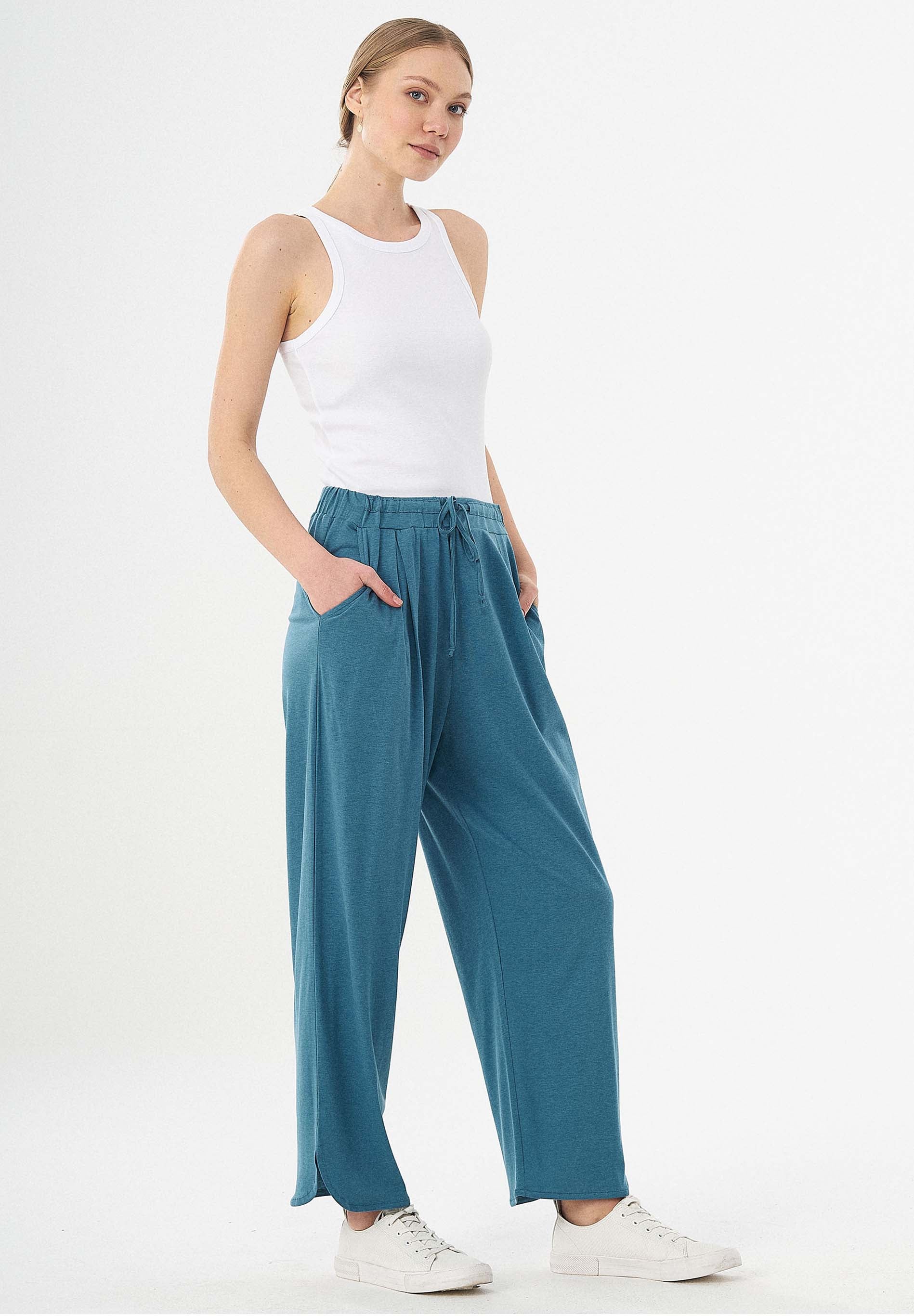 Jerseyhose aus TENCEL™ Lyocell und Bio-Baumwolle