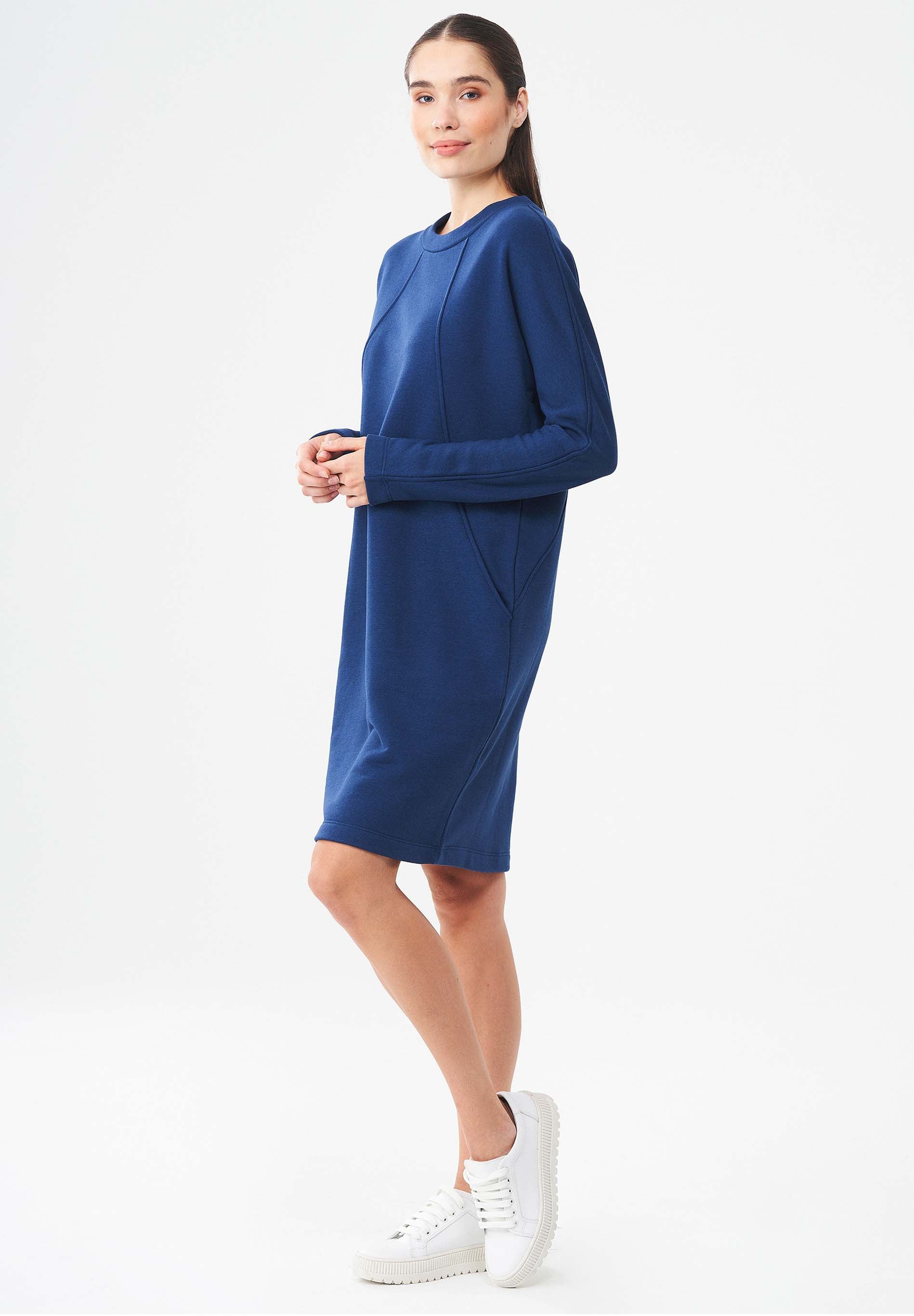 Sweatkleid aus Bio-Baumwolle & Modal mit recyceltem Polyester