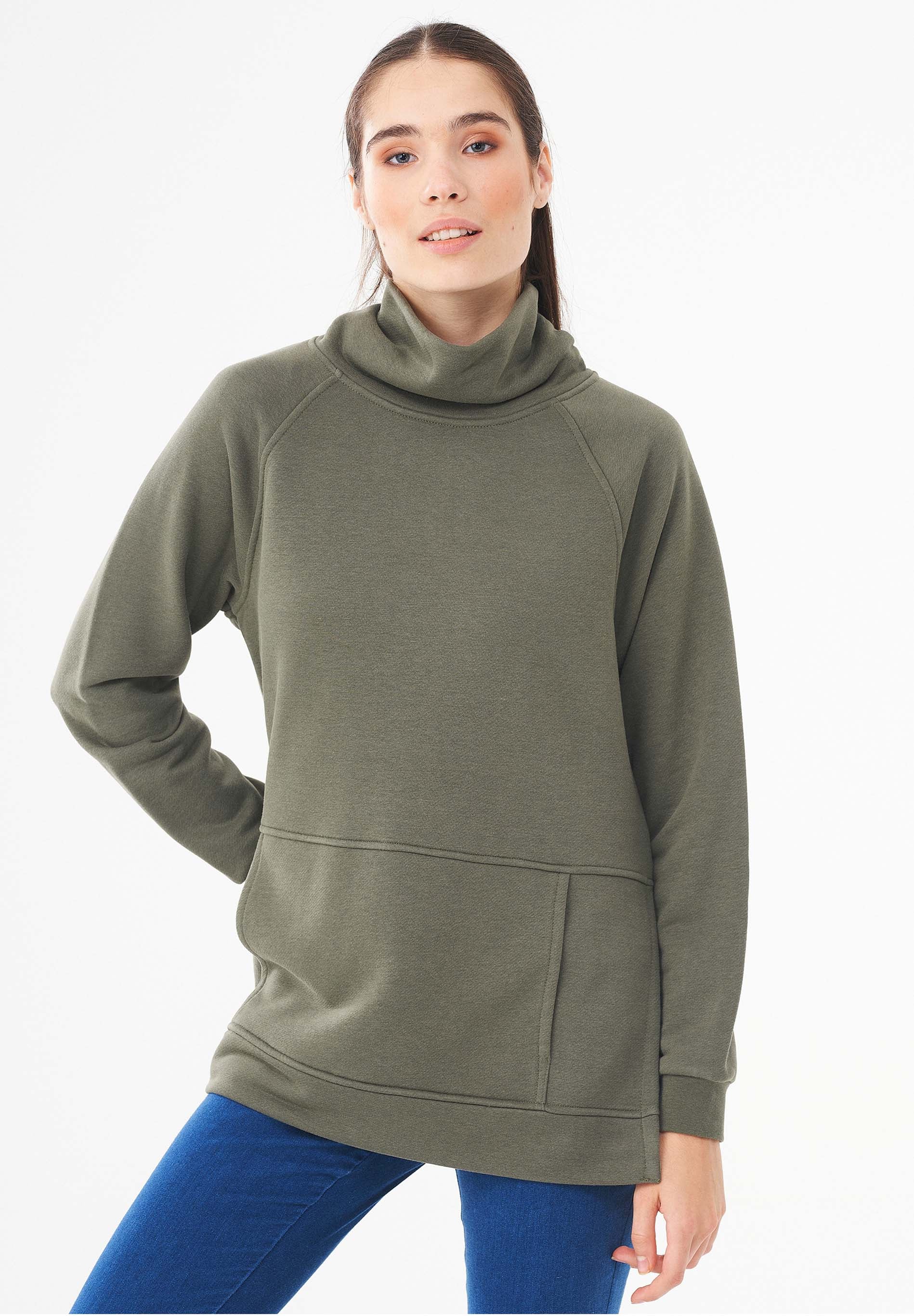 Sweatshirt aus Bio-Baumwolle & Modal mit recyceltem Polyester