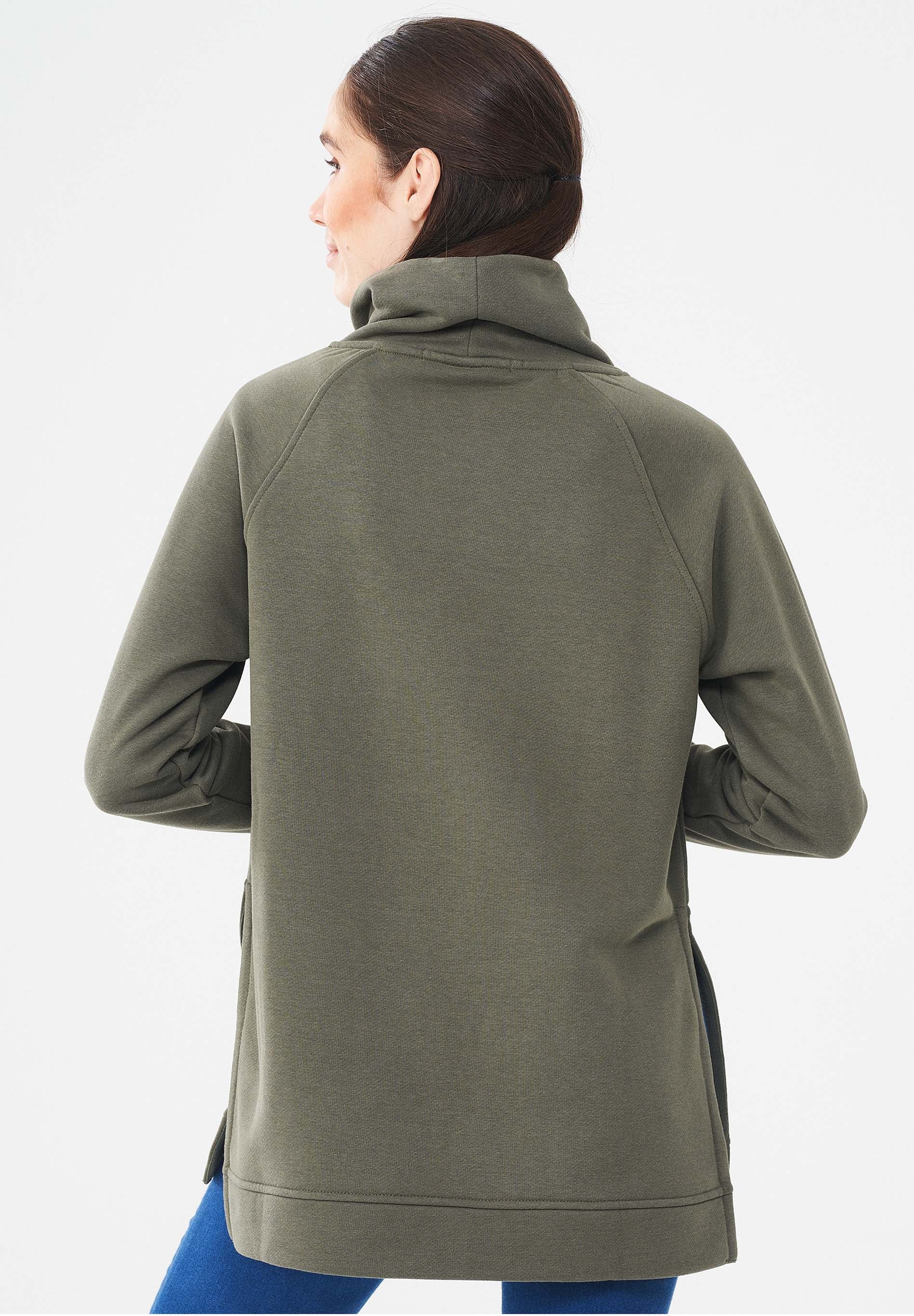 Sweatshirt aus Bio-Baumwolle & Modal mit recyceltem Polyester