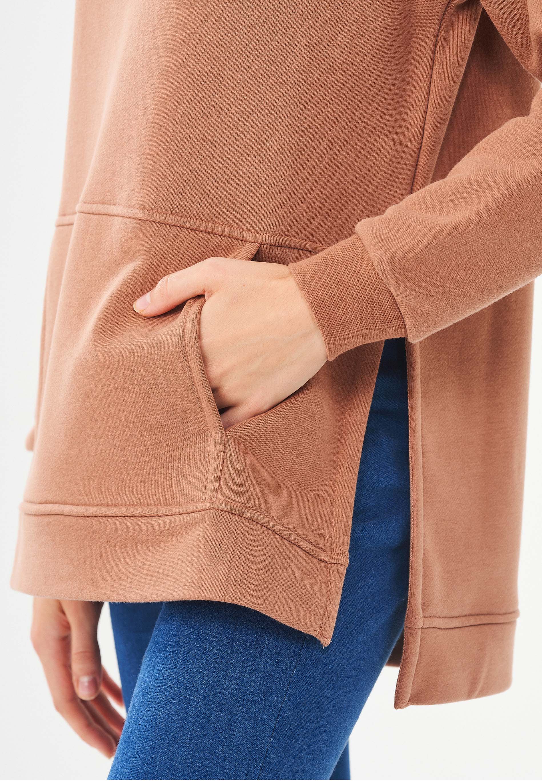 Sweatshirt aus Bio-Baumwolle & Modal mit recyceltem Polyester