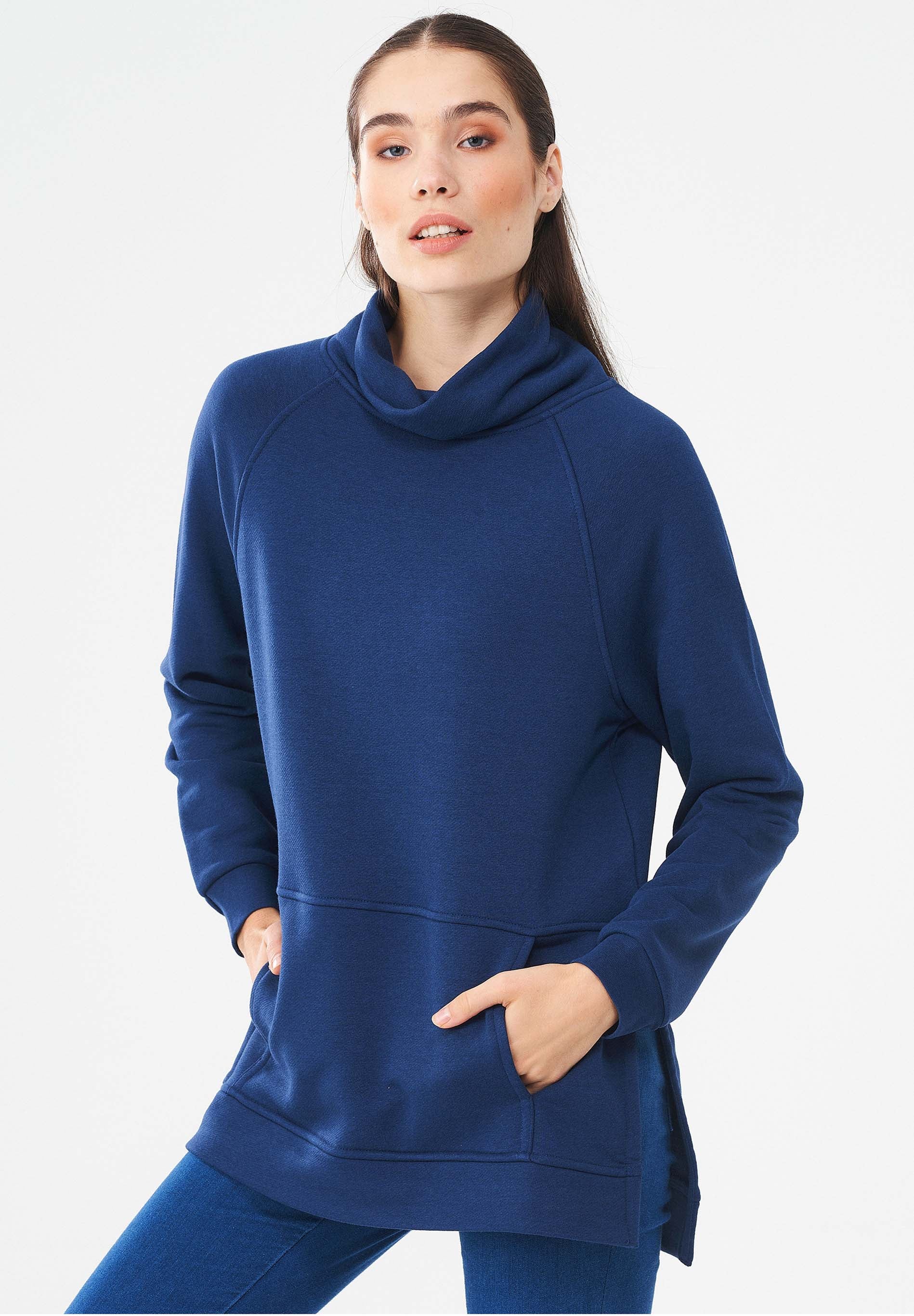 Sweatshirt aus Bio-Baumwolle & Modal mit recyceltem Polyester