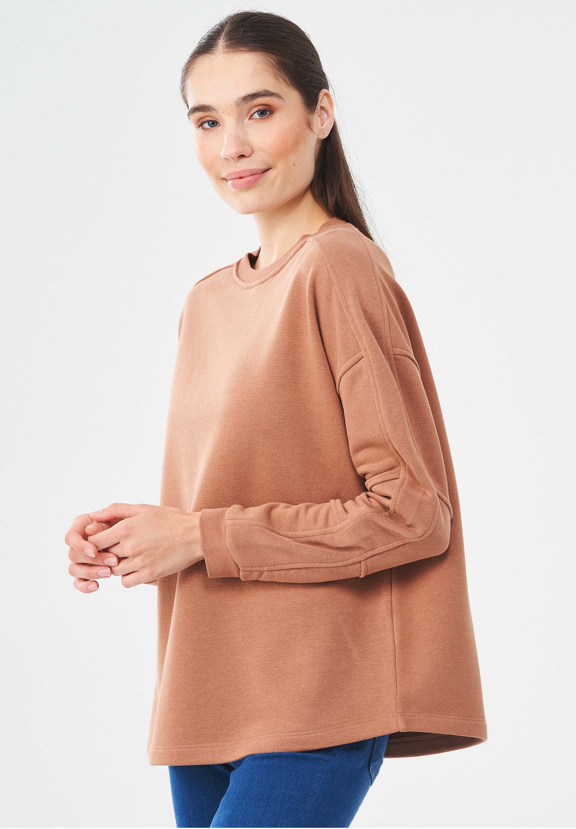 Sweatshirt aus Bio-Baumwolle & Modal mit recyceltem Polyester