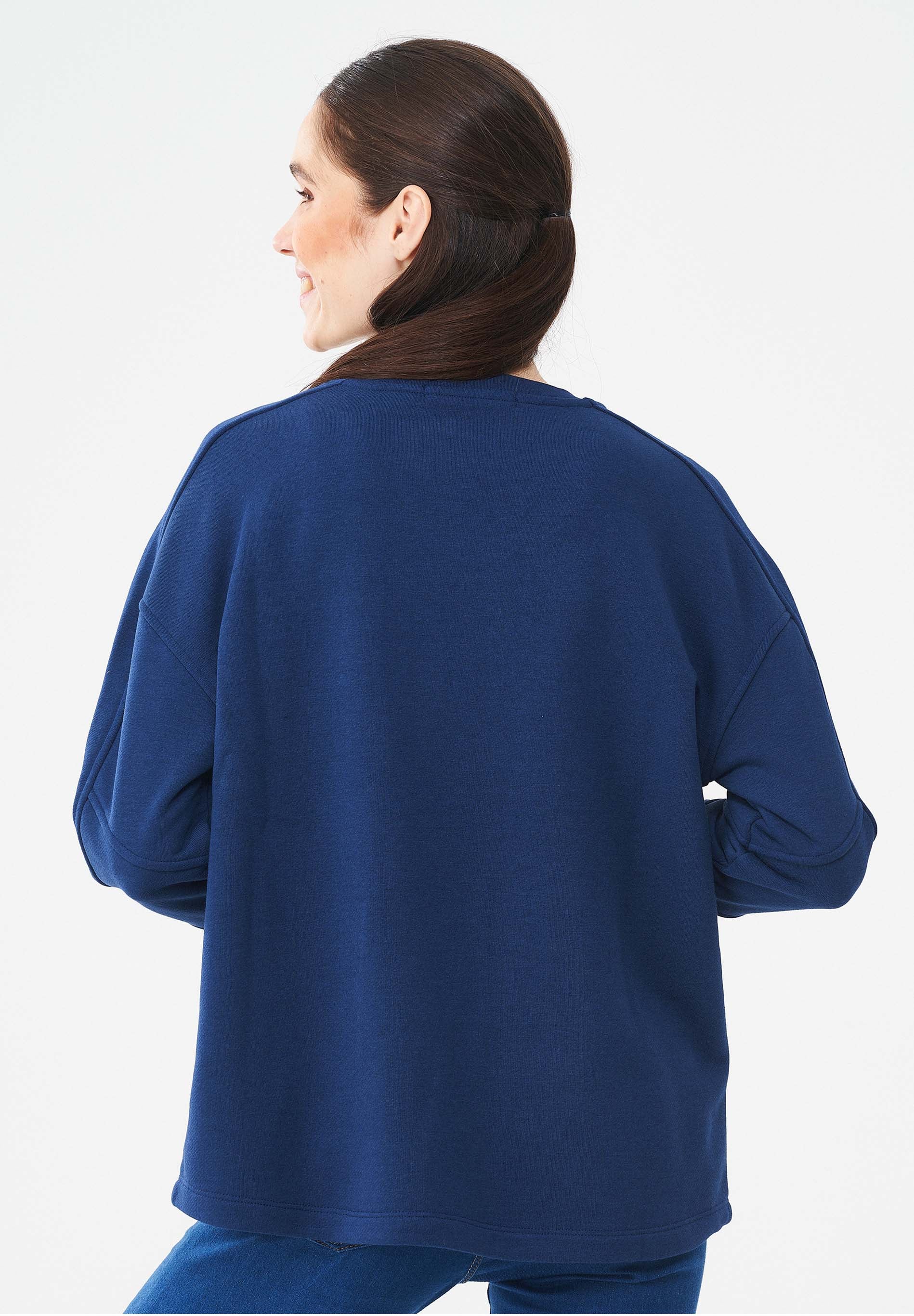 Sweatshirt aus Bio-Baumwolle & Modal mit recyceltem Polyester