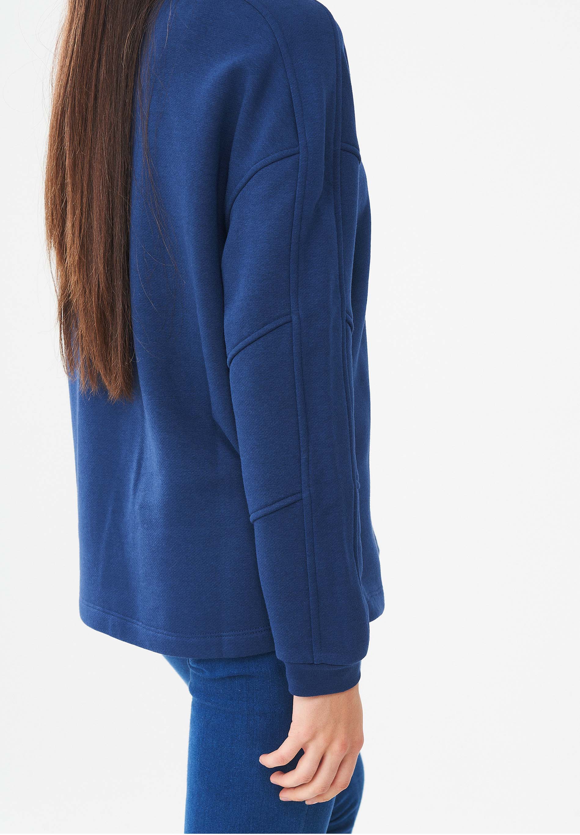 Sweatshirt aus Bio-Baumwolle & Modal mit recyceltem Polyester