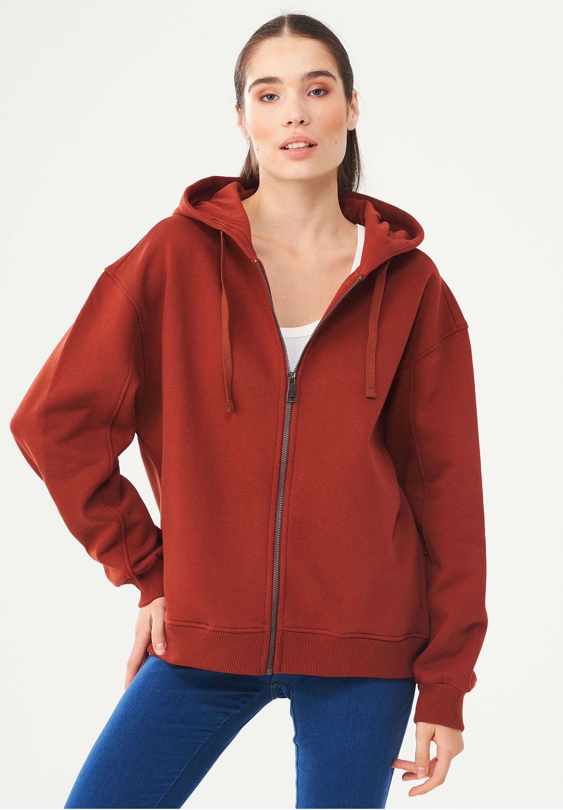Sweatjacke aus Bio-Baumwolle