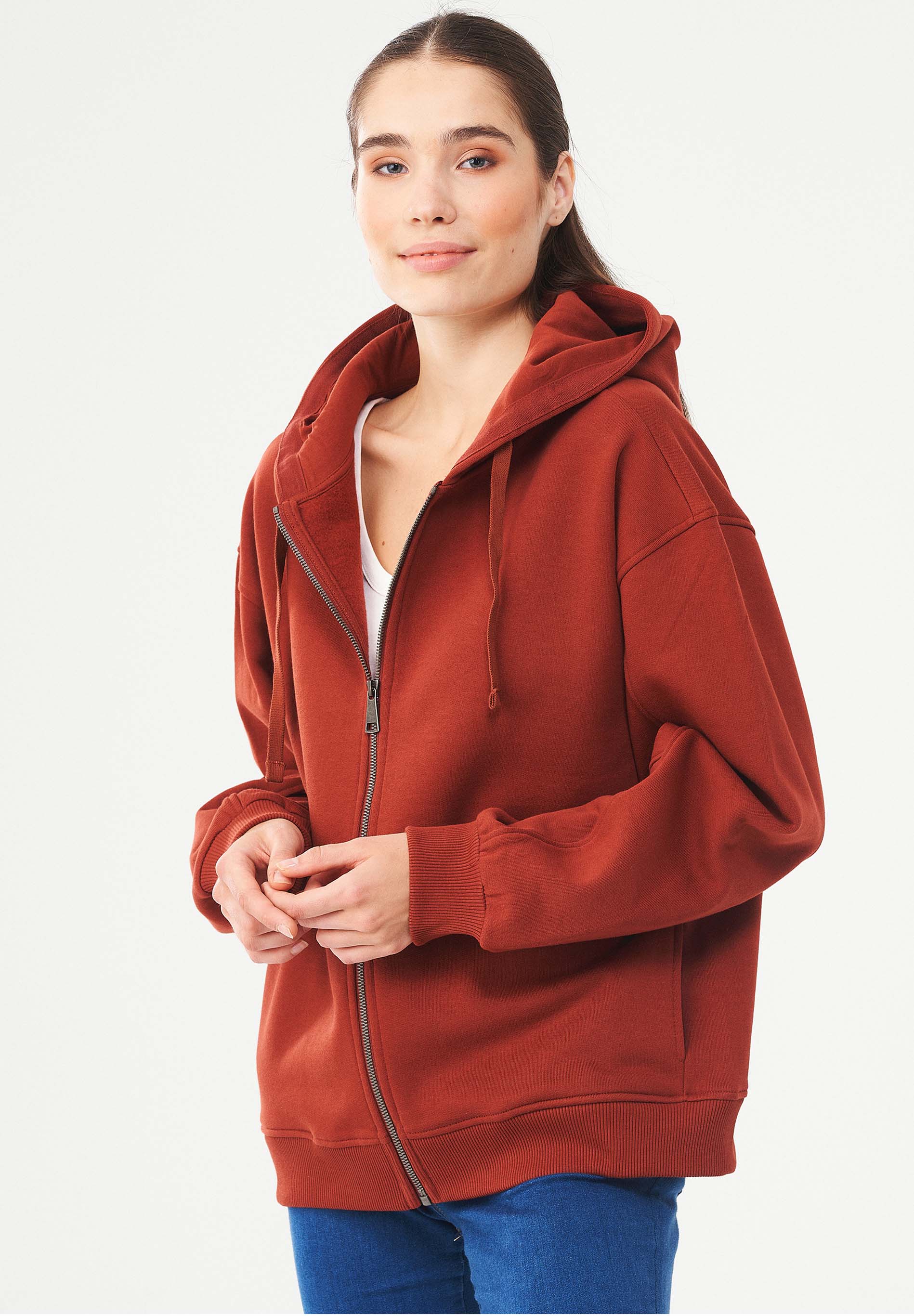 Sweatjacke aus Bio-Baumwolle