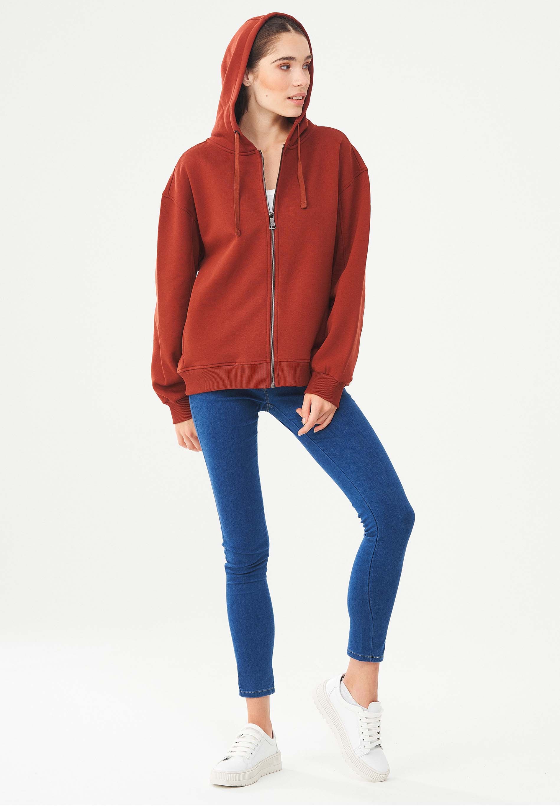 Sweatjacke aus Bio-Baumwolle