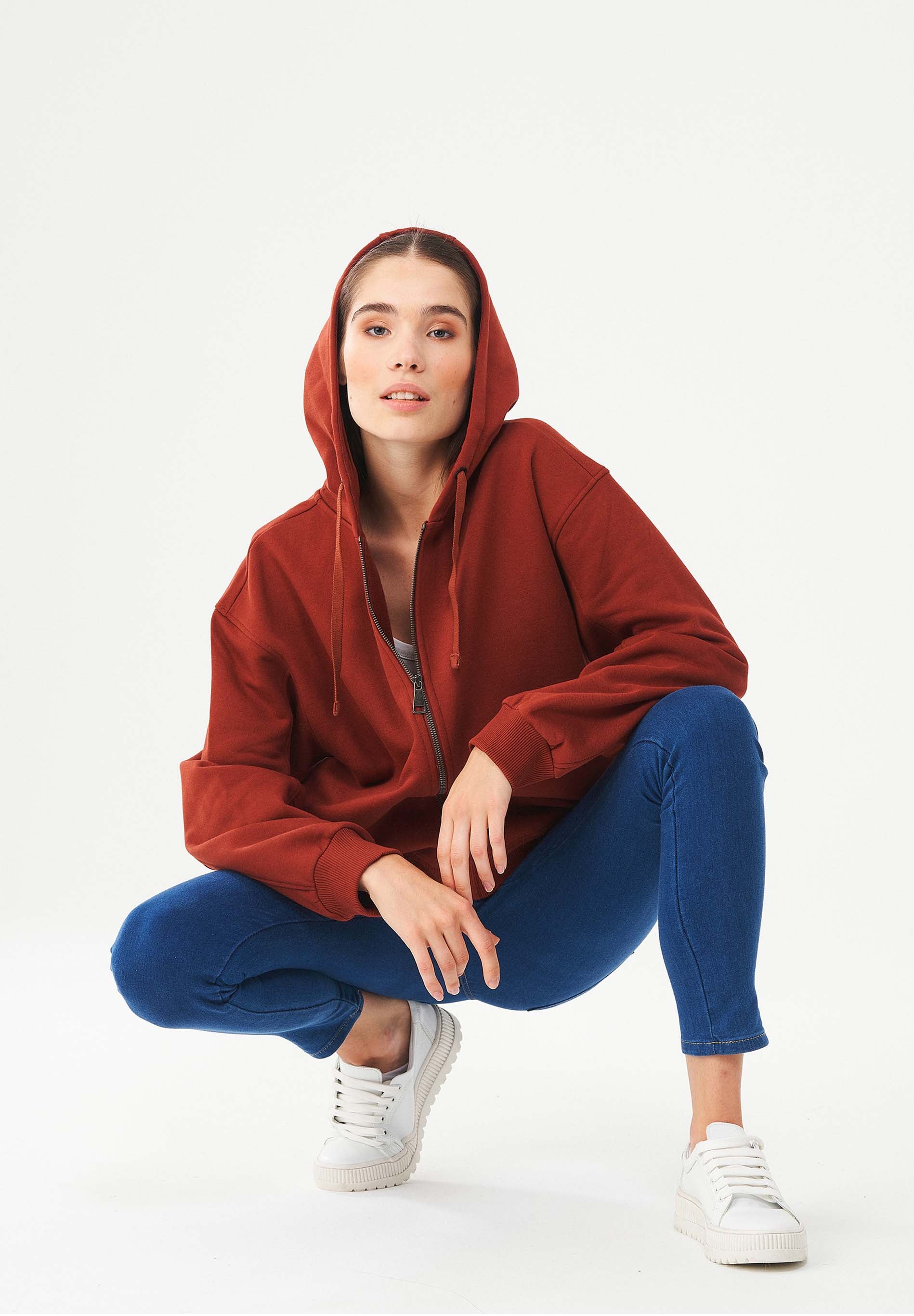 Sweatjacke aus Bio-Baumwolle