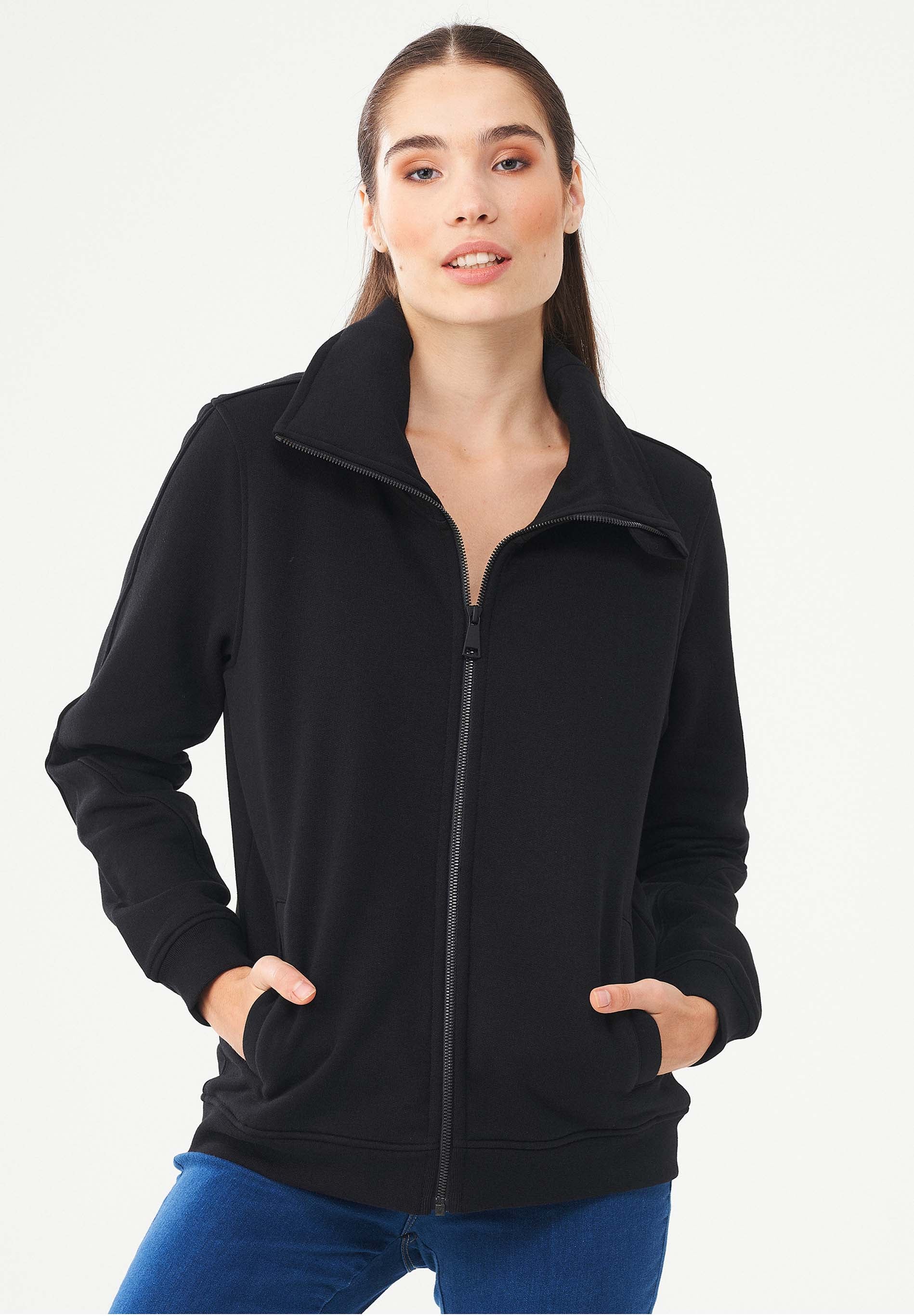 Sweatjacke aus Bio-Baumwolle