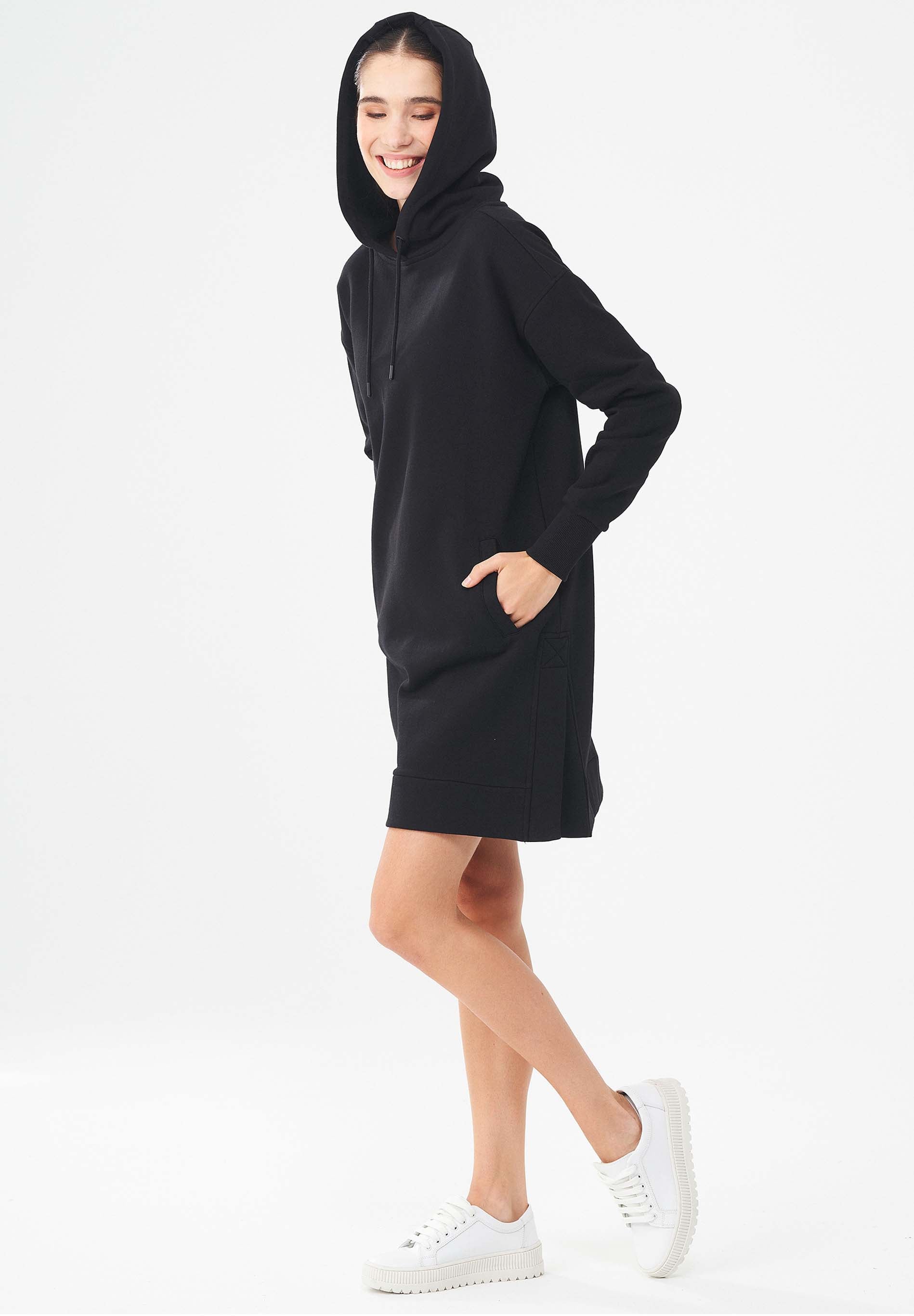 Langer Hoodie aus Bio-Baumwolle