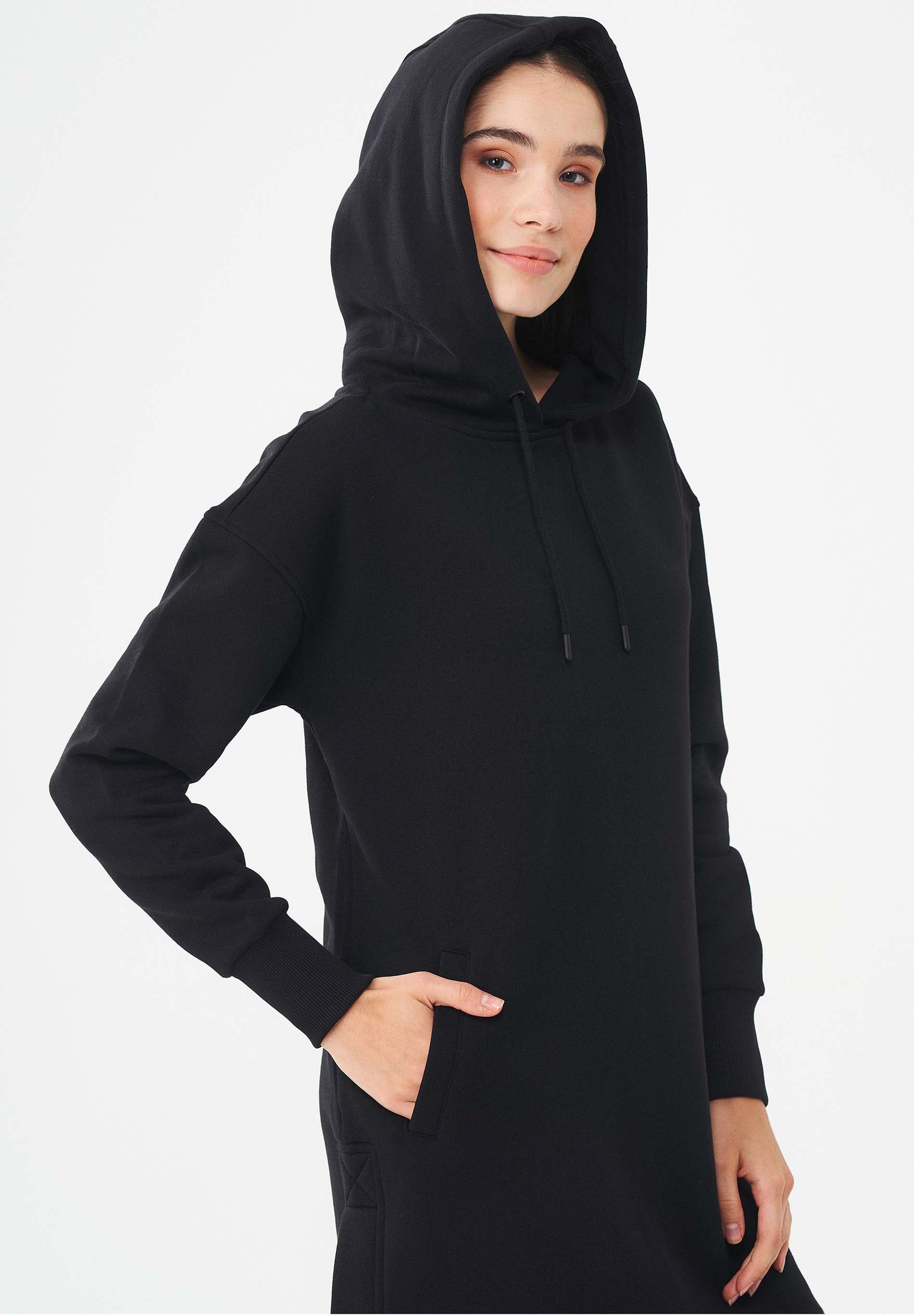Langer Hoodie aus Bio-Baumwolle