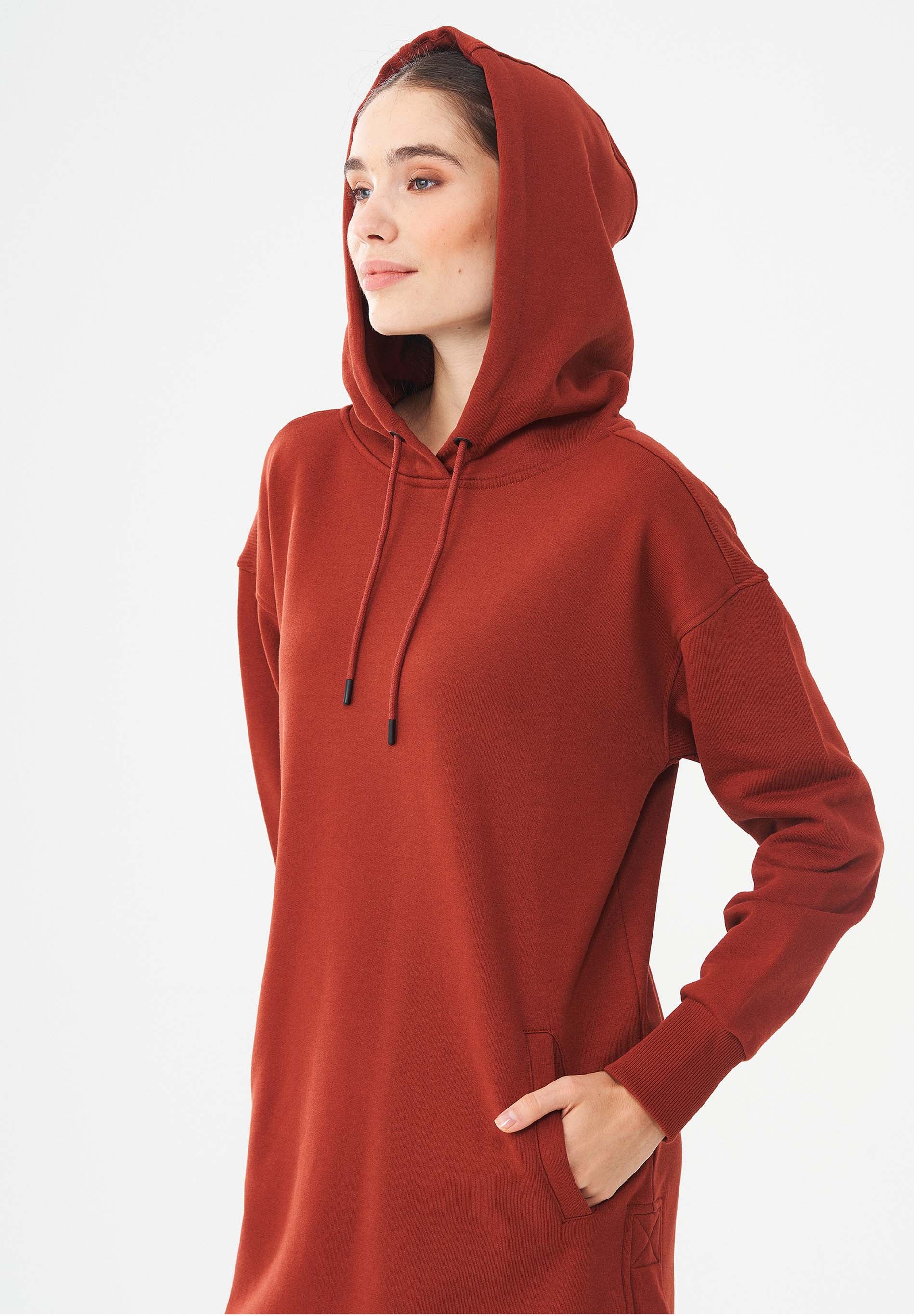 Langer Hoodie aus Bio-Baumwolle