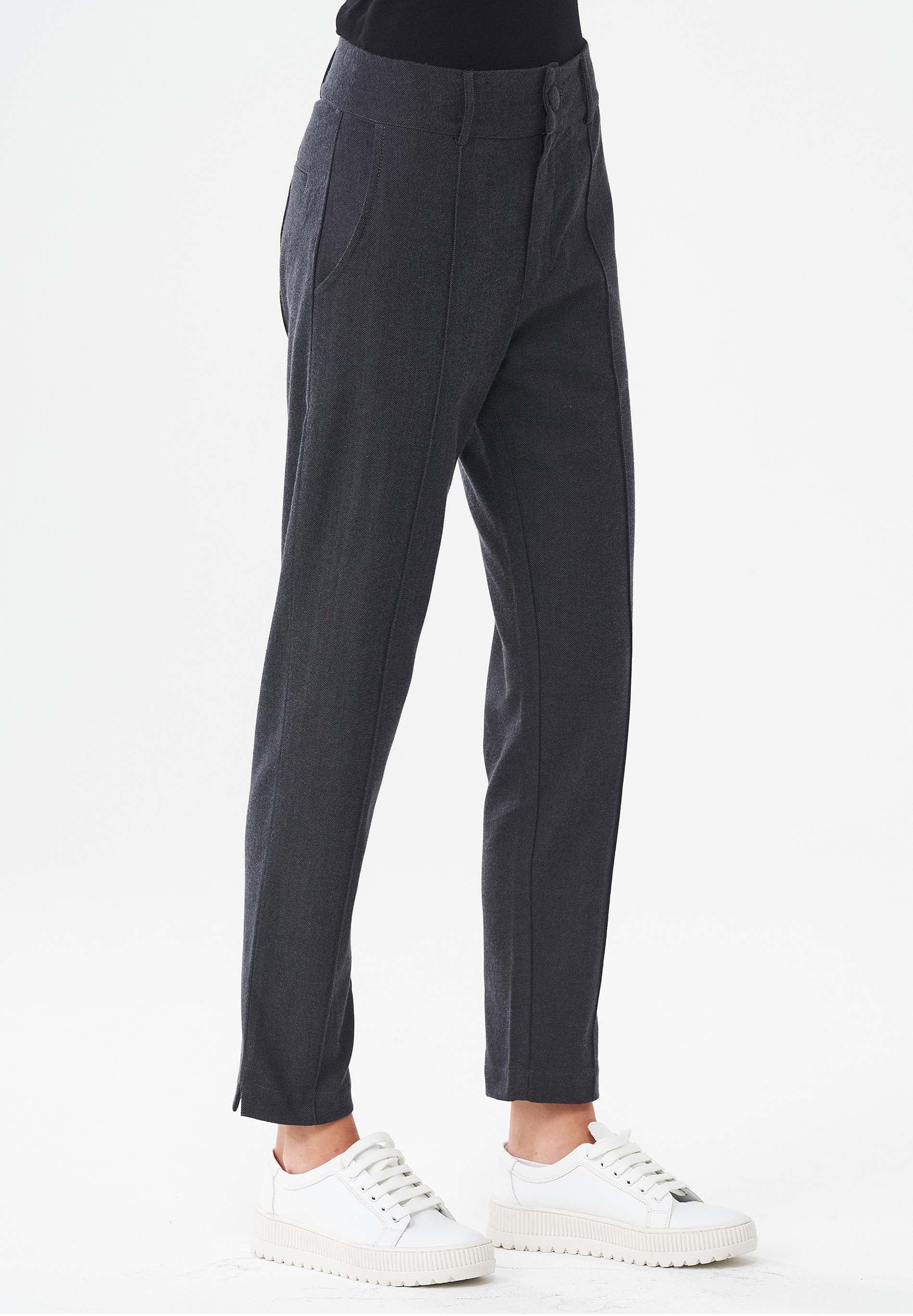 Herringbone Hose aus Bio-Baumwolle