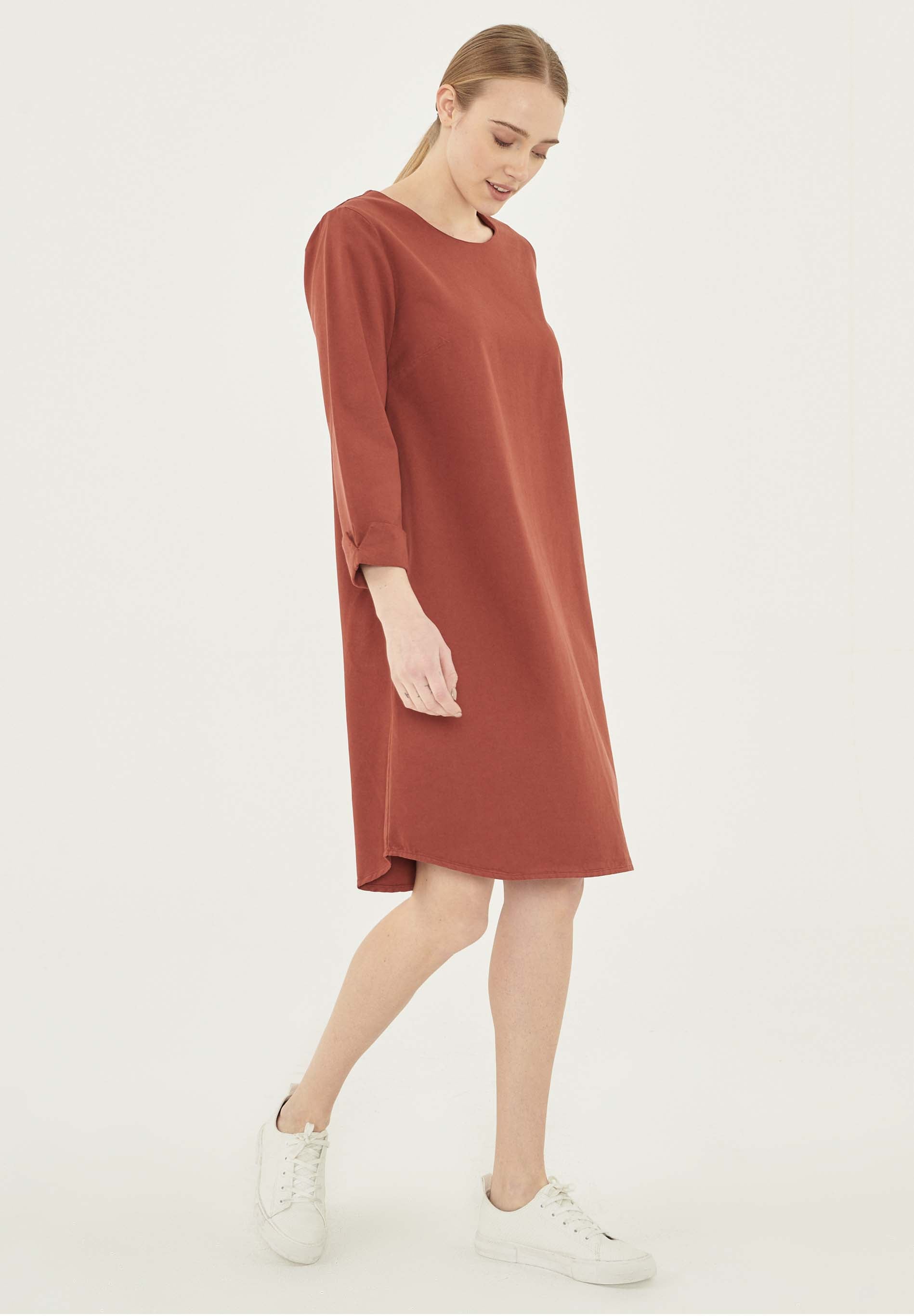 Garment Dyed Kleid aus TENCEL™ Lyocell-mix