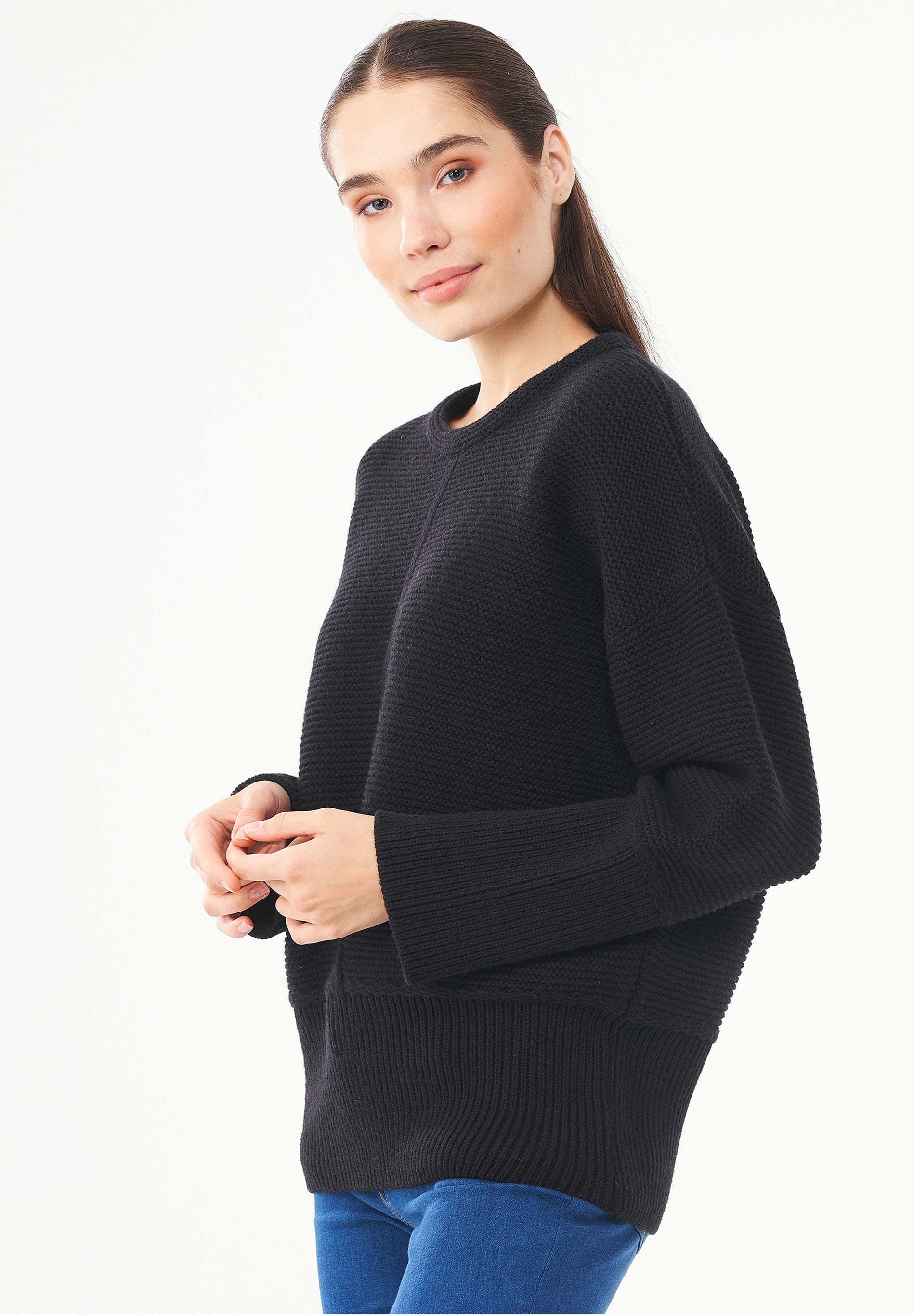 Pullover aus Bio-Merinowolle und Bio-Baumwolle