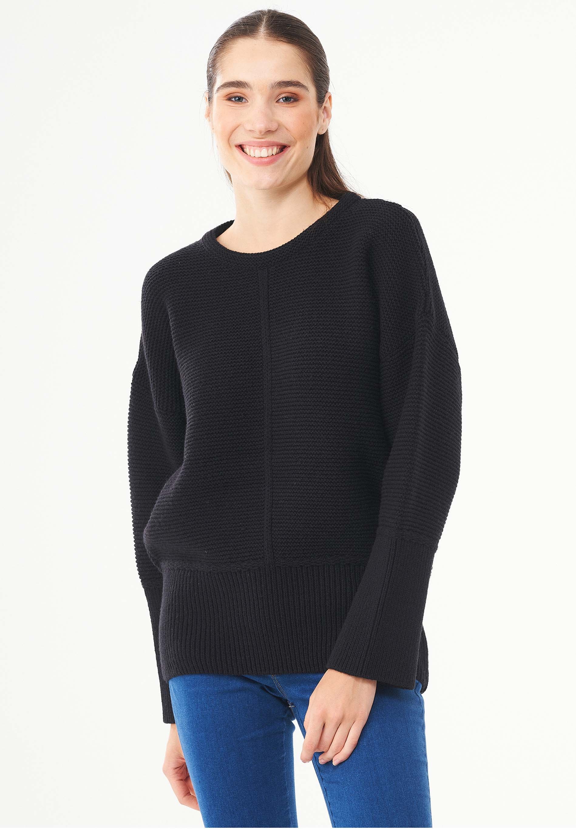 Pullover aus Bio-Merinowolle und Bio-Baumwolle