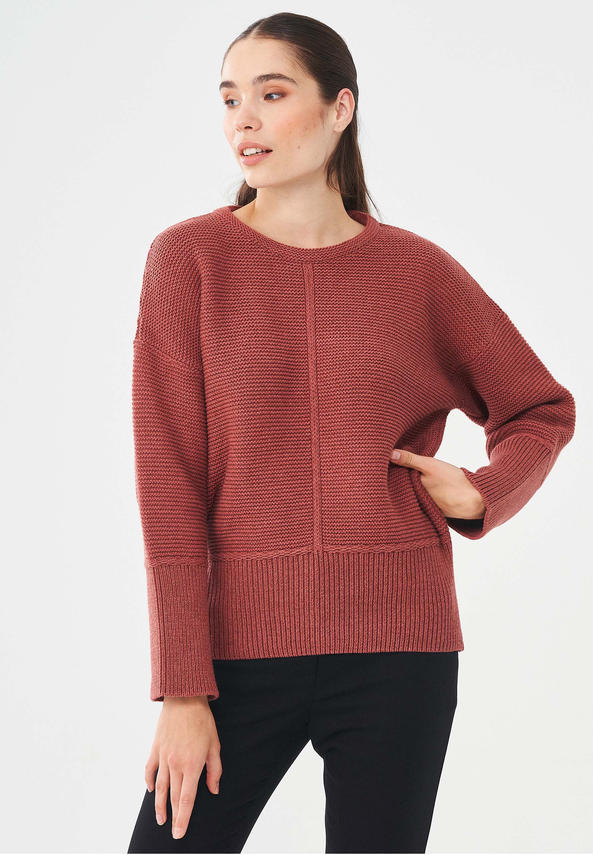 Pullover aus Bio-Merinowolle und Bio-Baumwolle