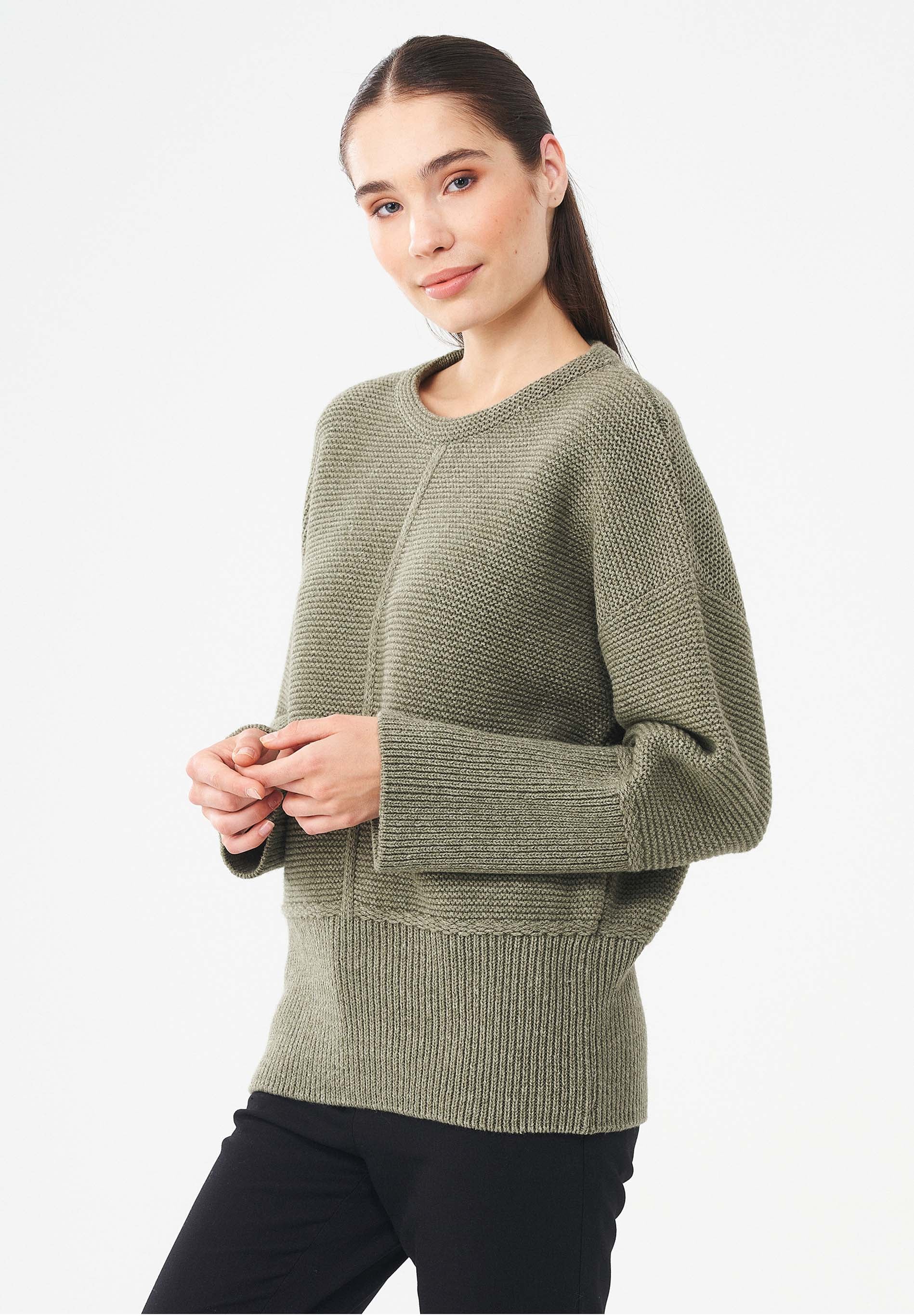 Pullover aus Bio-Merinowolle und Bio-Baumwolle