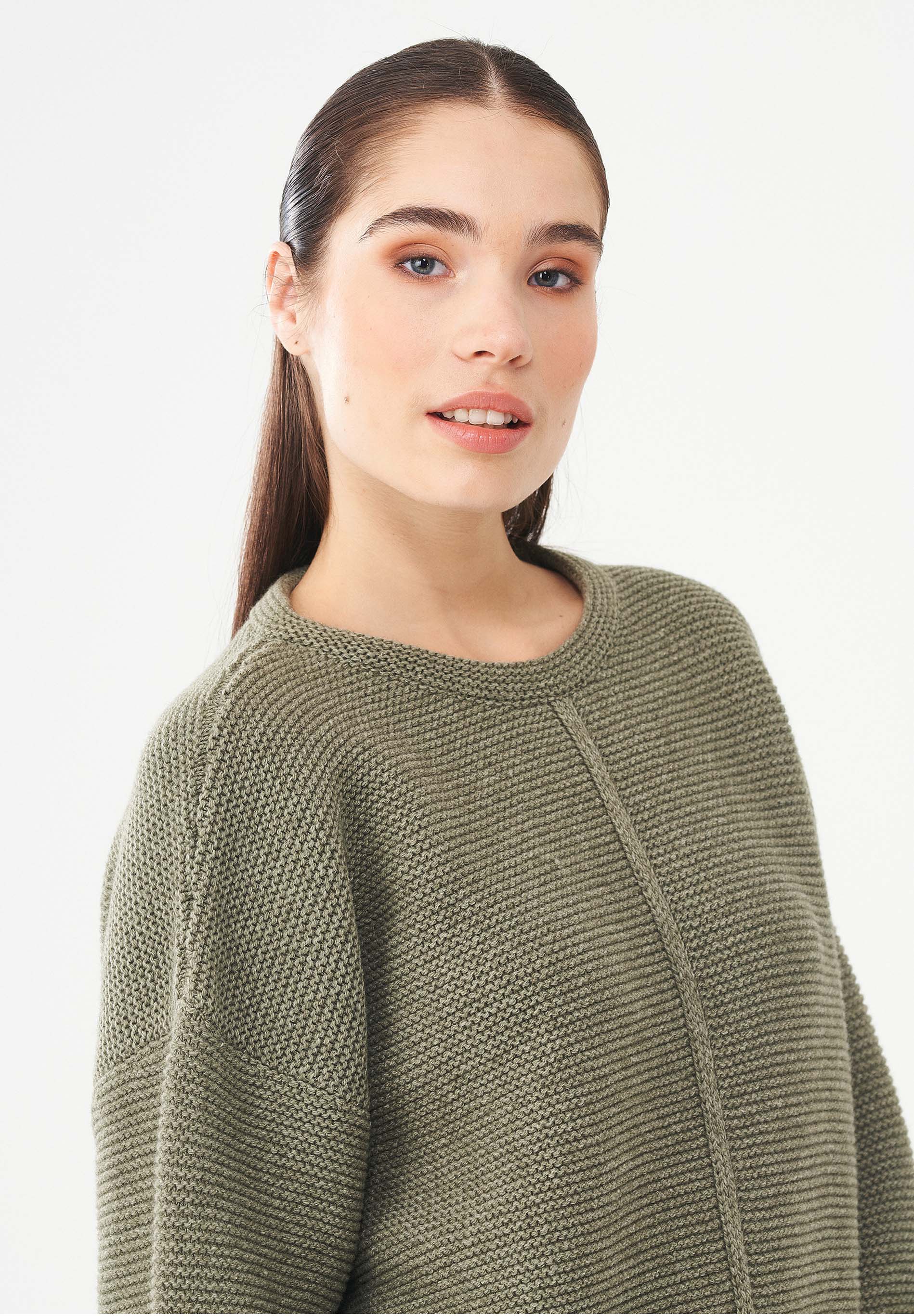 Pullover aus Bio-Merinowolle und Bio-Baumwolle