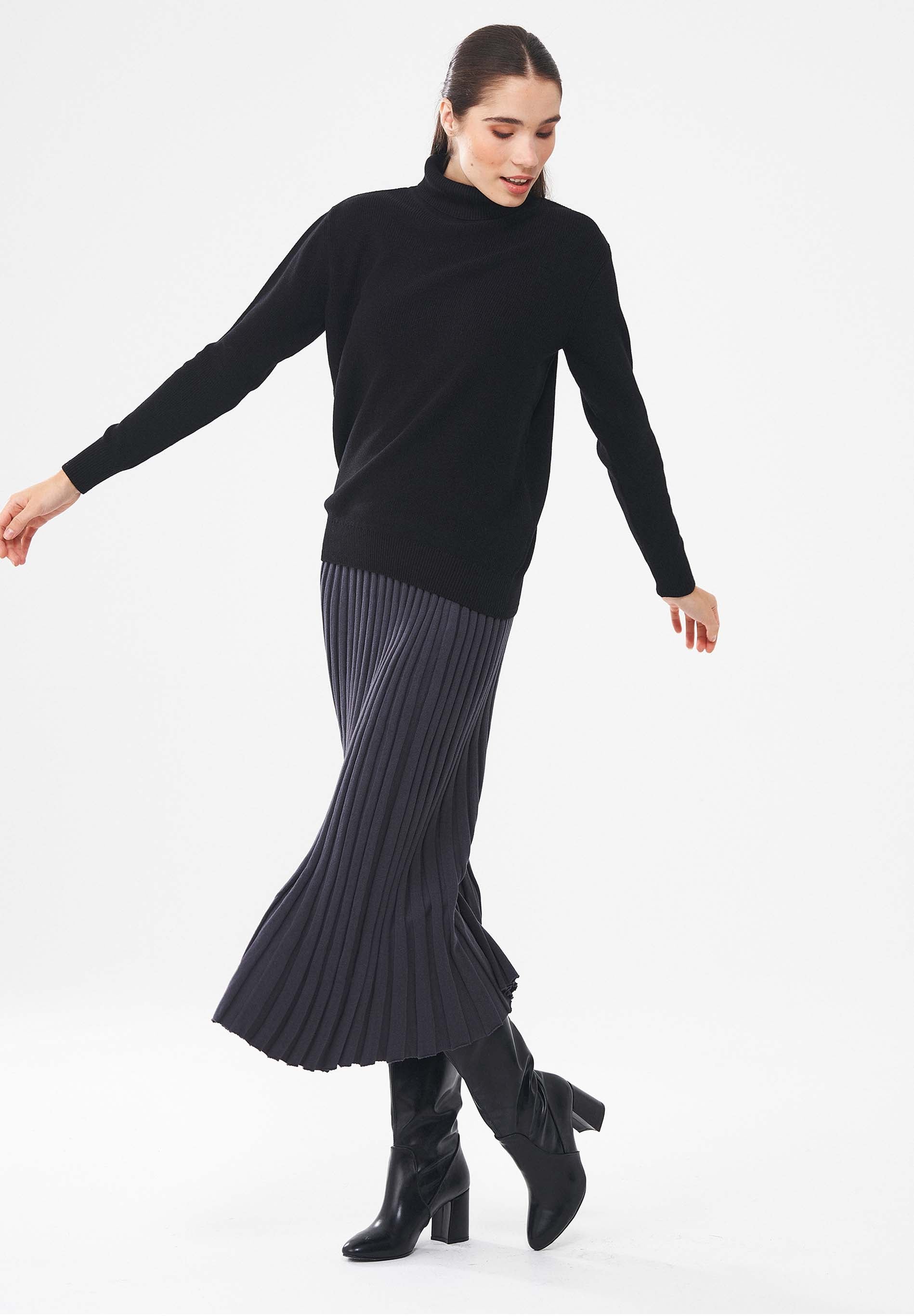 Maxi-Strickrock aus Bio-Baumwolle
