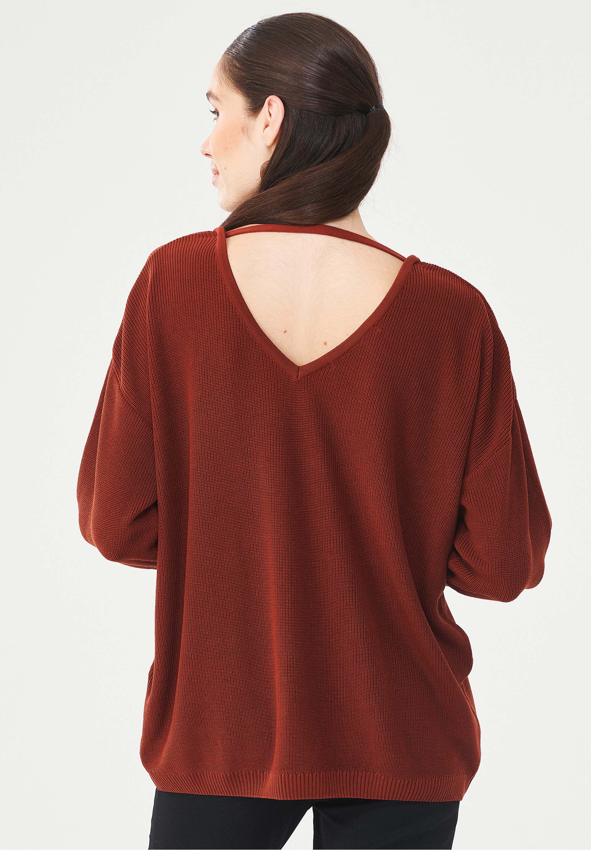 Pullover aus TENCEL™ Lyocell mit Ballonärmeln