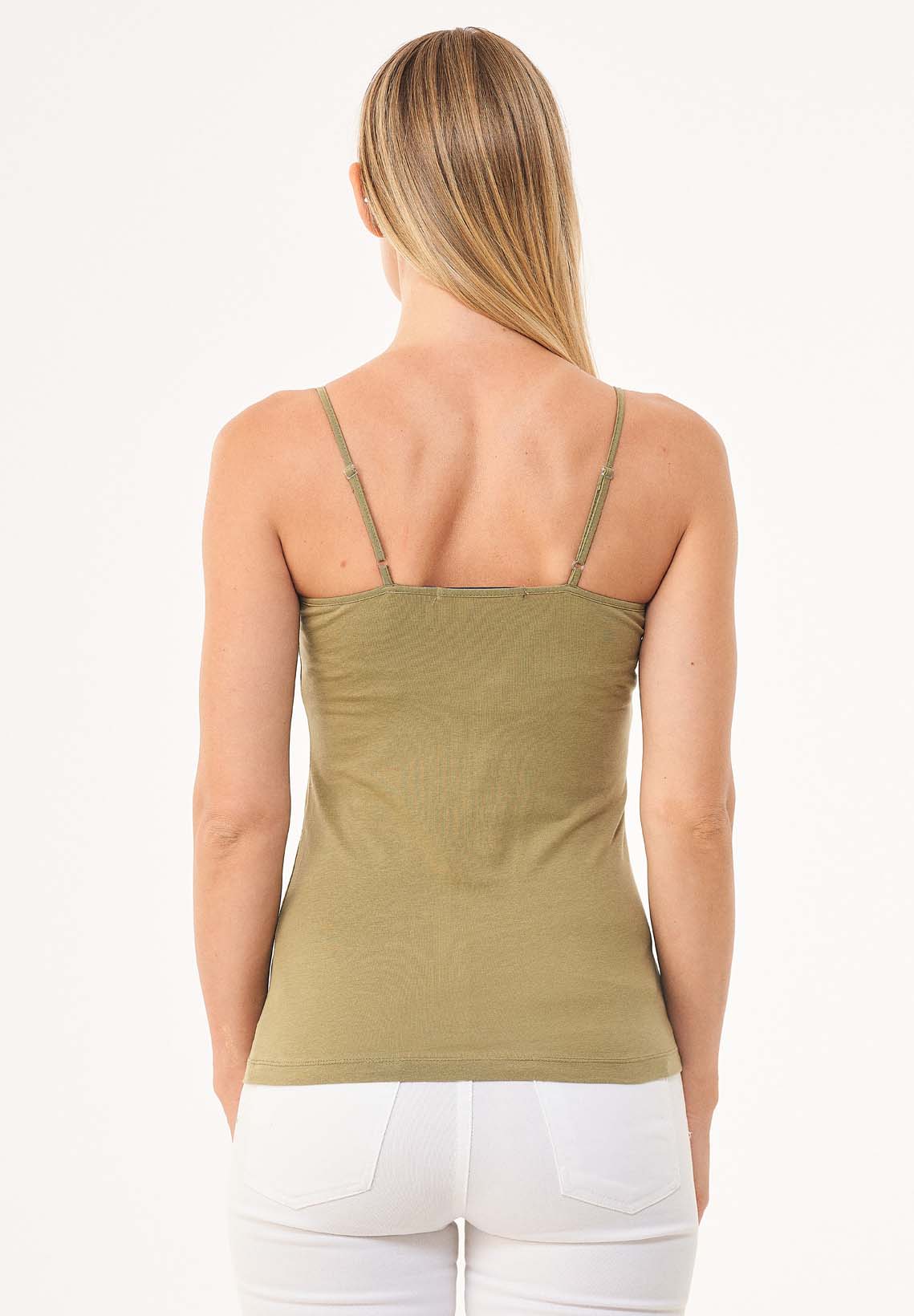 Spaghettiträger-Top aus TENCEL™ Lyocell und Bio-Baumwolle