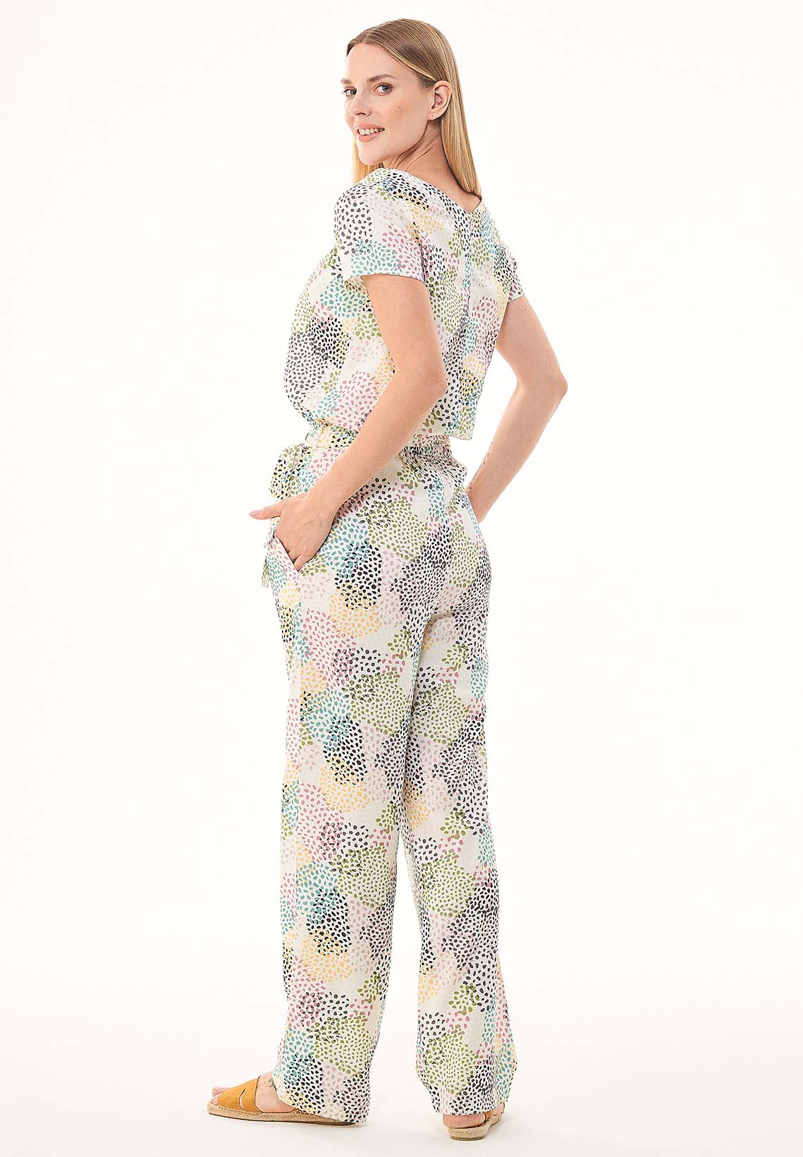 Jumpsuit aus TENCEL™ Lyocell mit Allover-Print