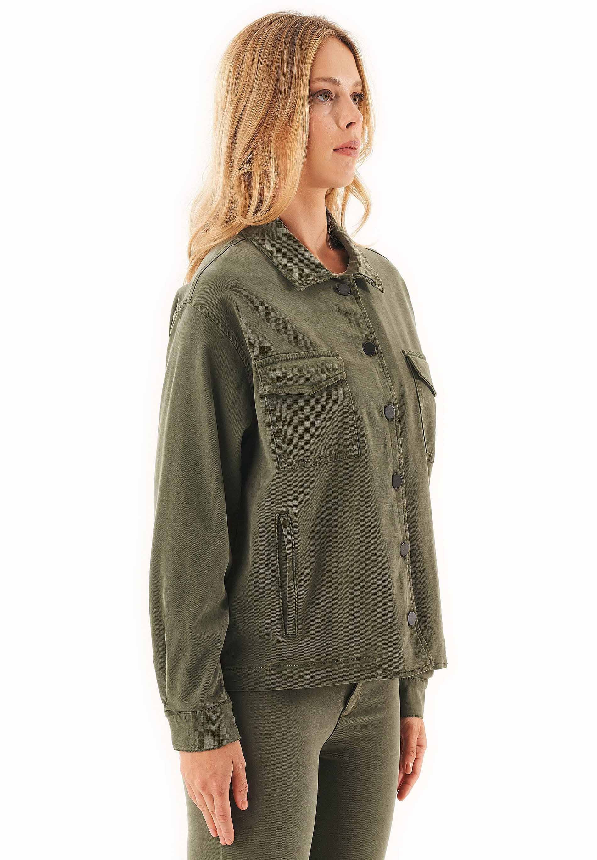 Hemdjacke aus TENCEL™ Lyocell und Bio-Baumwolle
