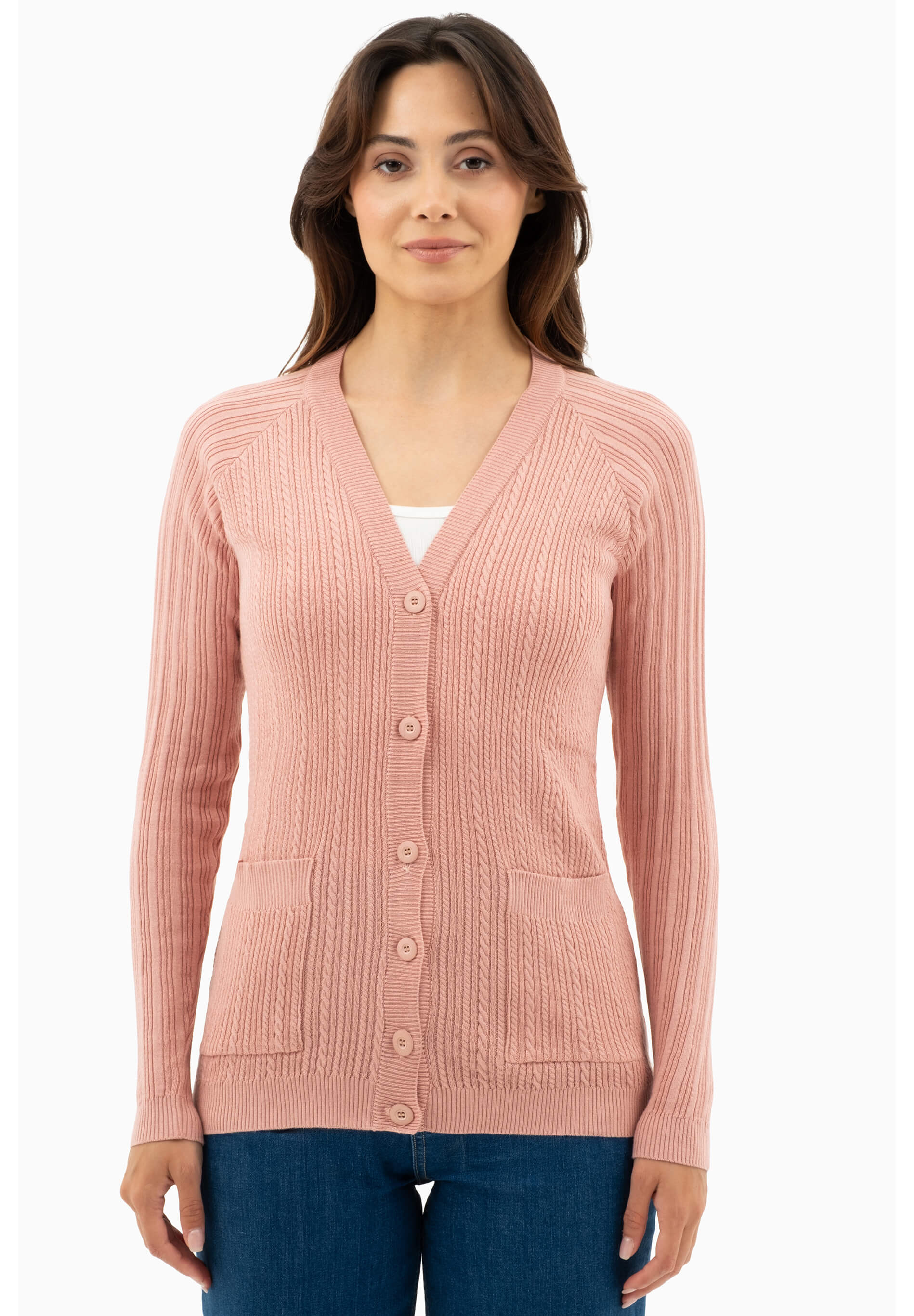 Cardigan aus Bio-Baumwolle mit Knöpfen