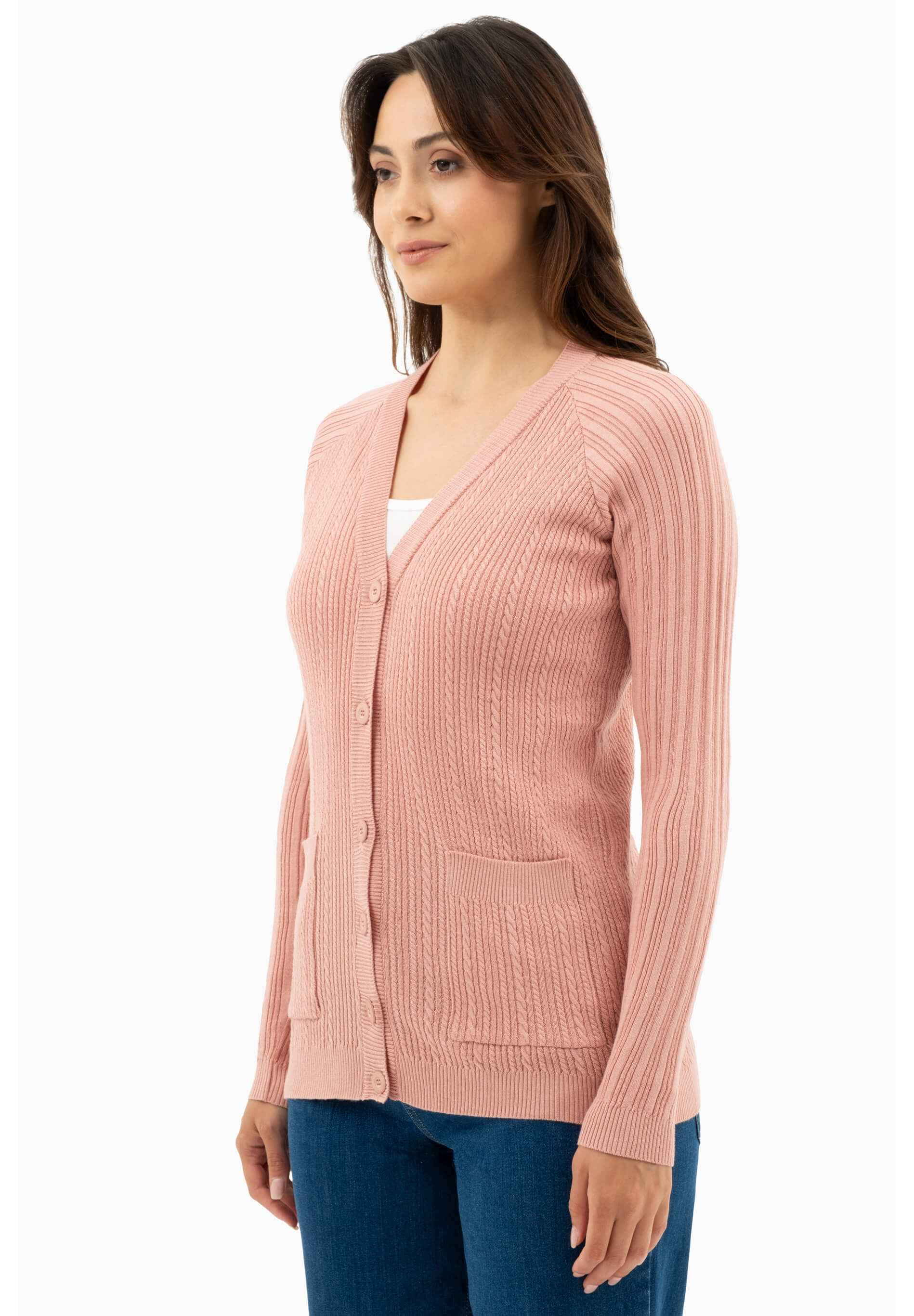Cardigan aus Bio-Baumwolle mit Knöpfen