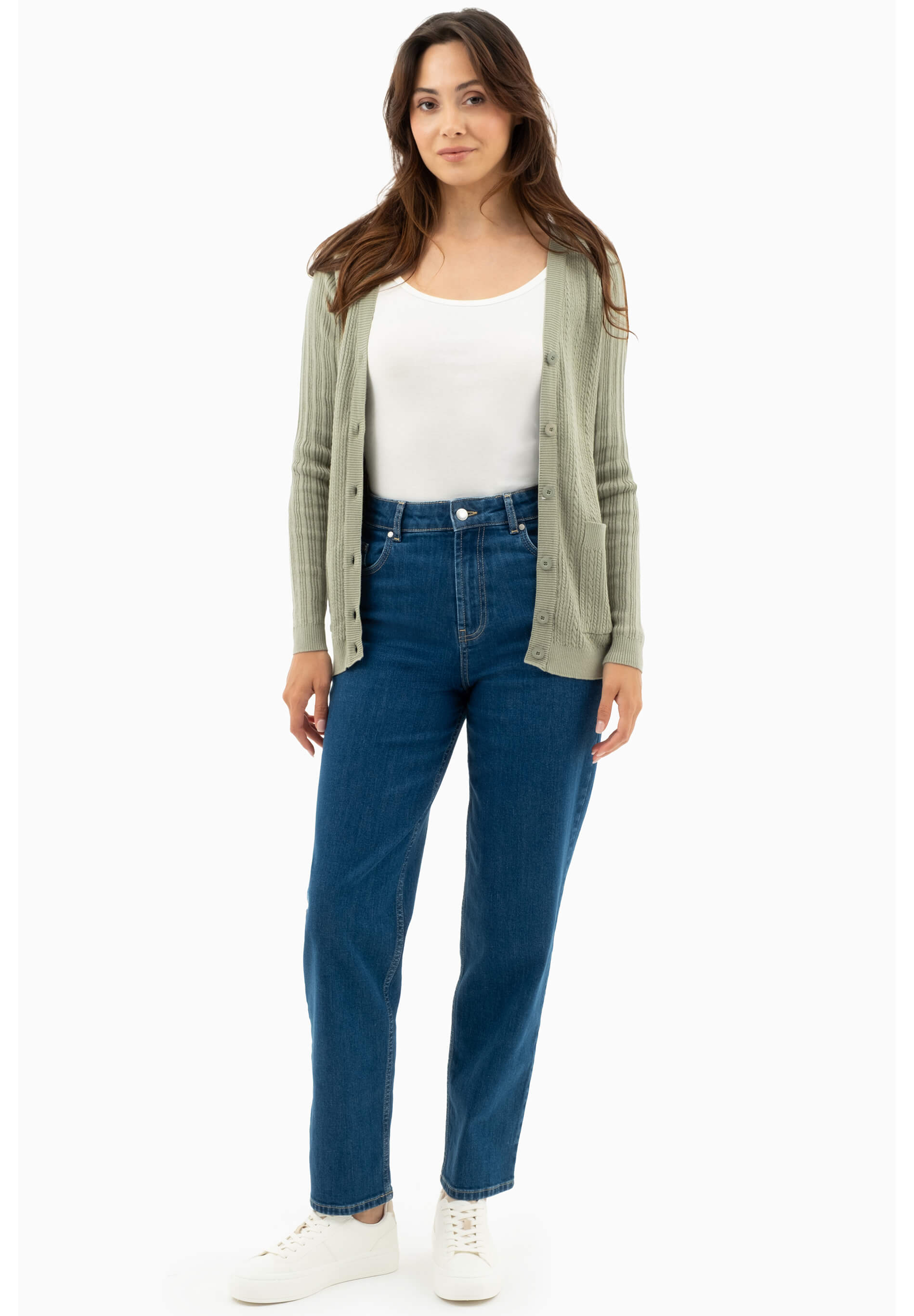 Cardigan aus Bio-Baumwolle mit Knöpfen