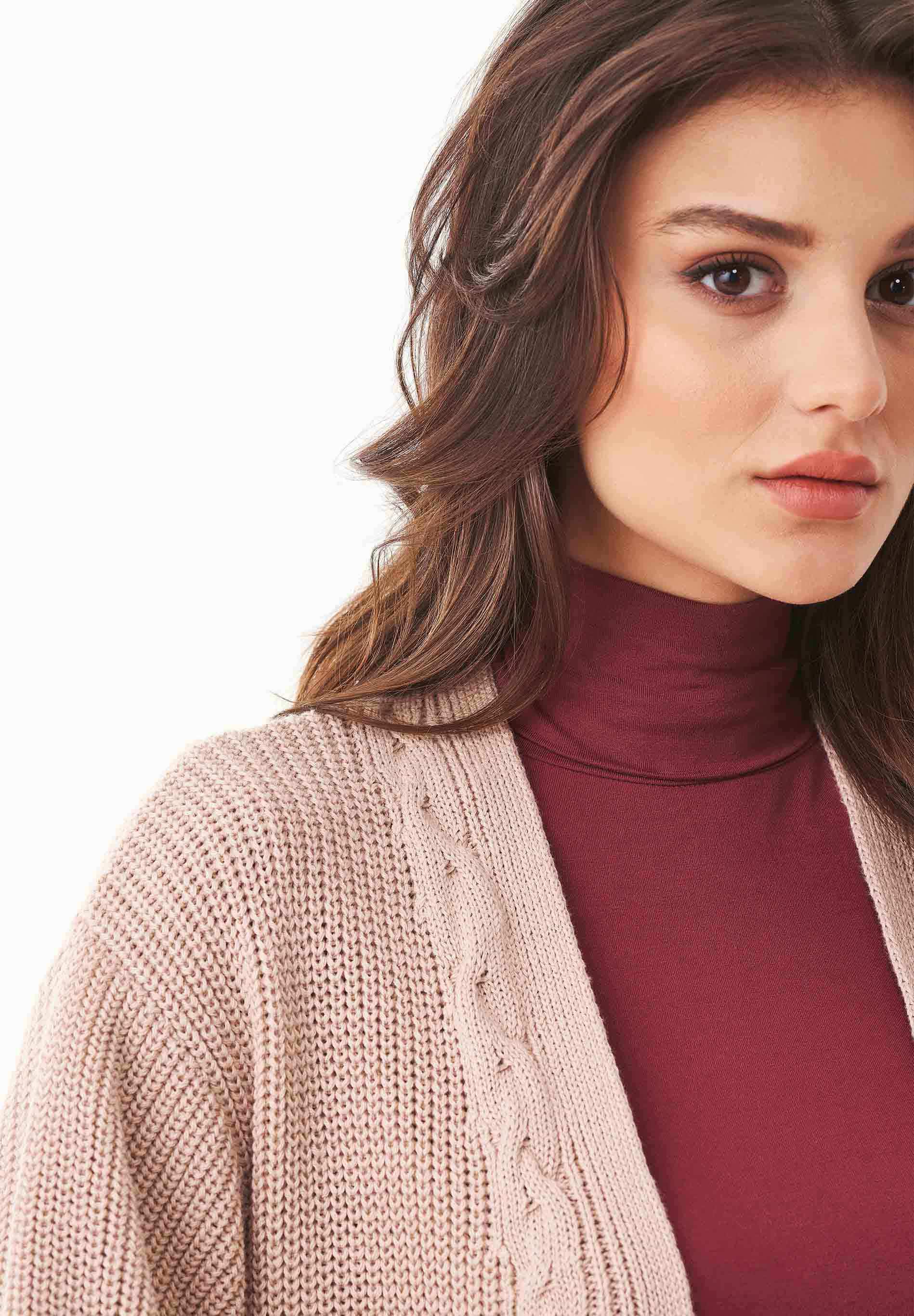 Langer Cardigan aus Bio-Baumwolle