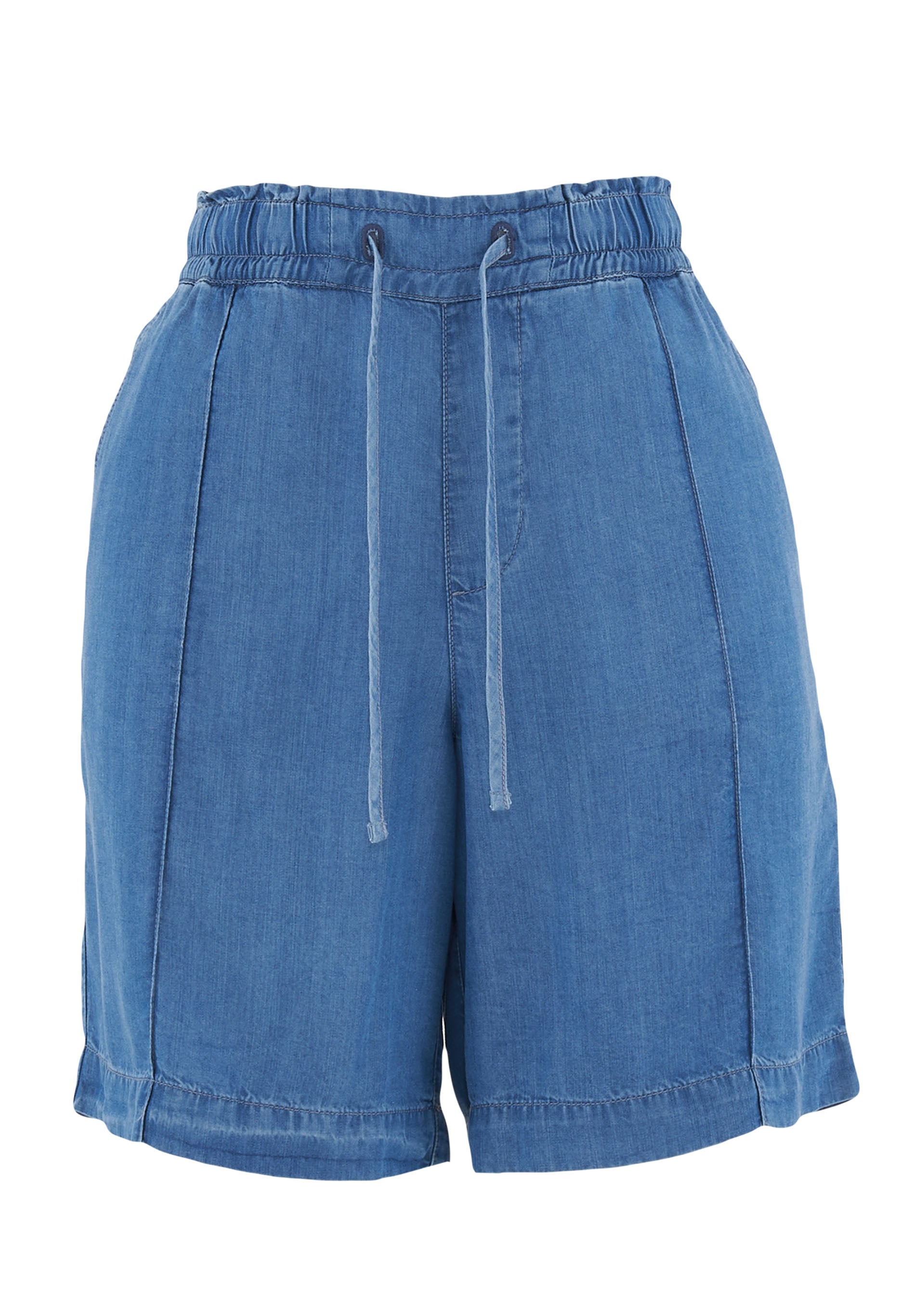 Shorts aus TENCEL™ Lyocell in Denim-Optik