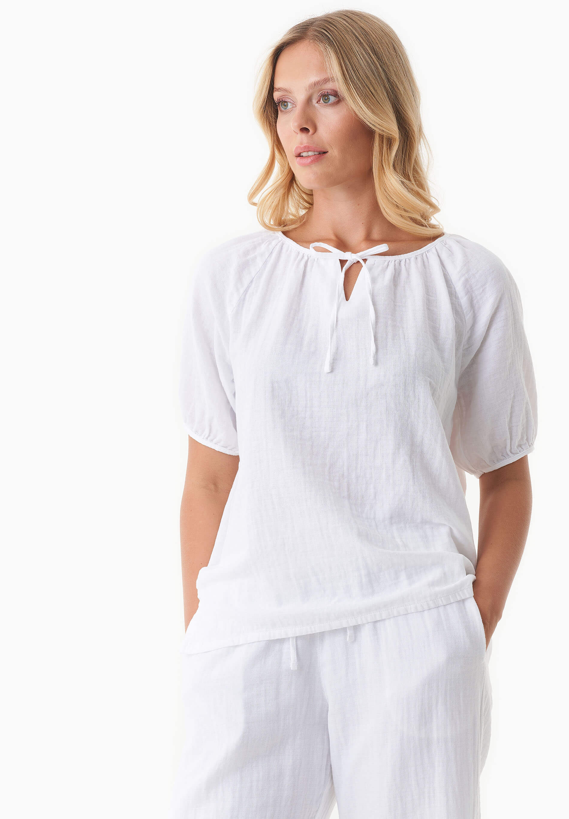 Musselin Bluse aus Bio-Baumwolle
