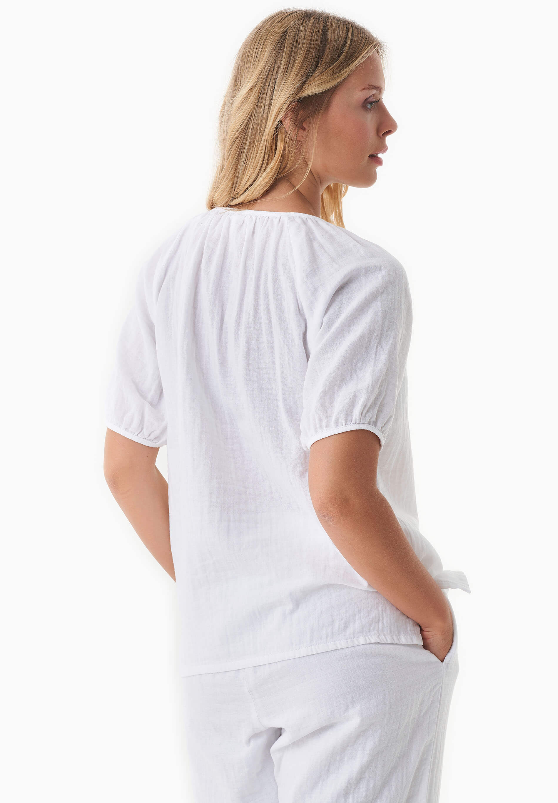 Musselin Bluse aus Bio-Baumwolle