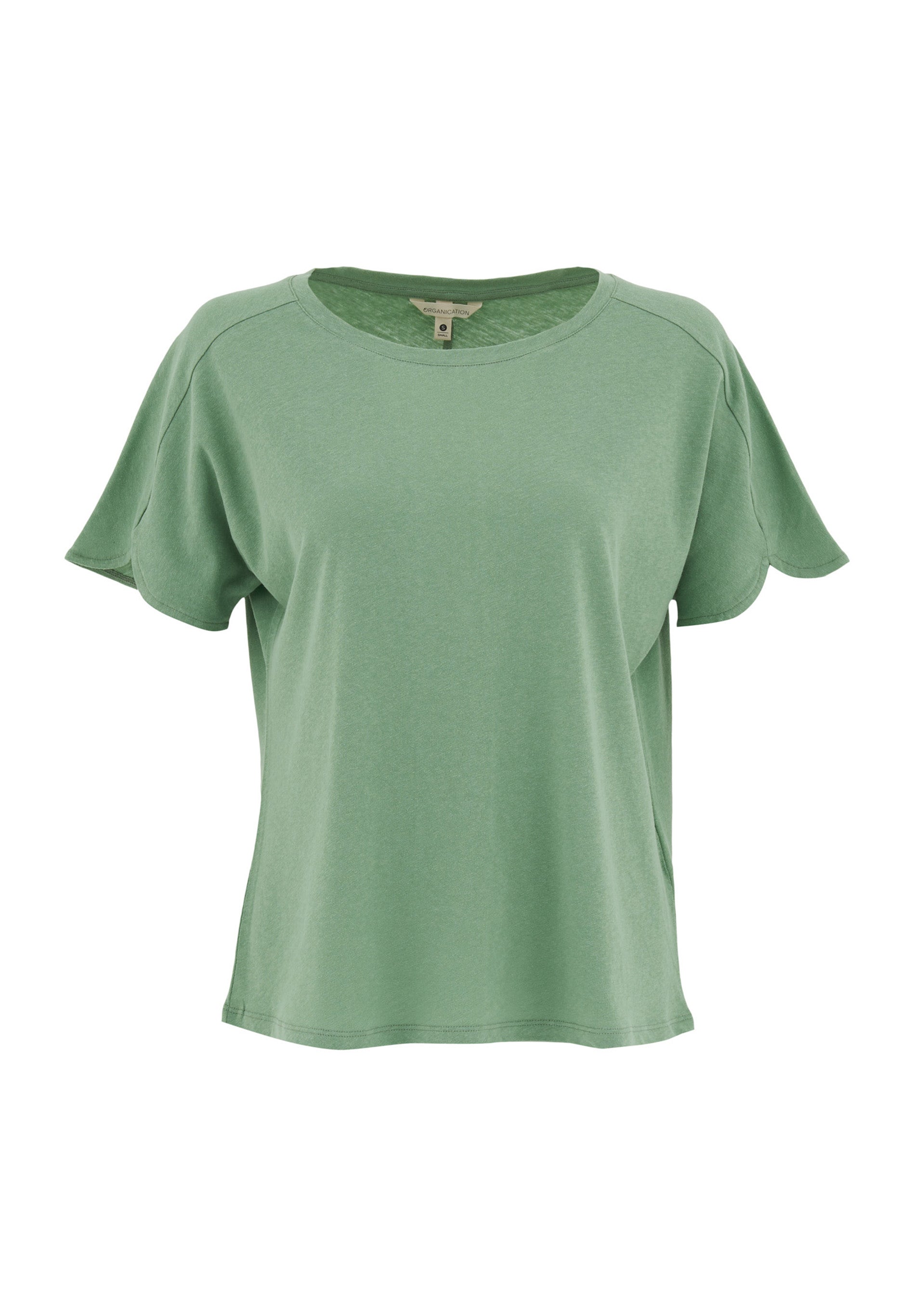 T-Shirt aus Bio-Baumwolle und Leinen