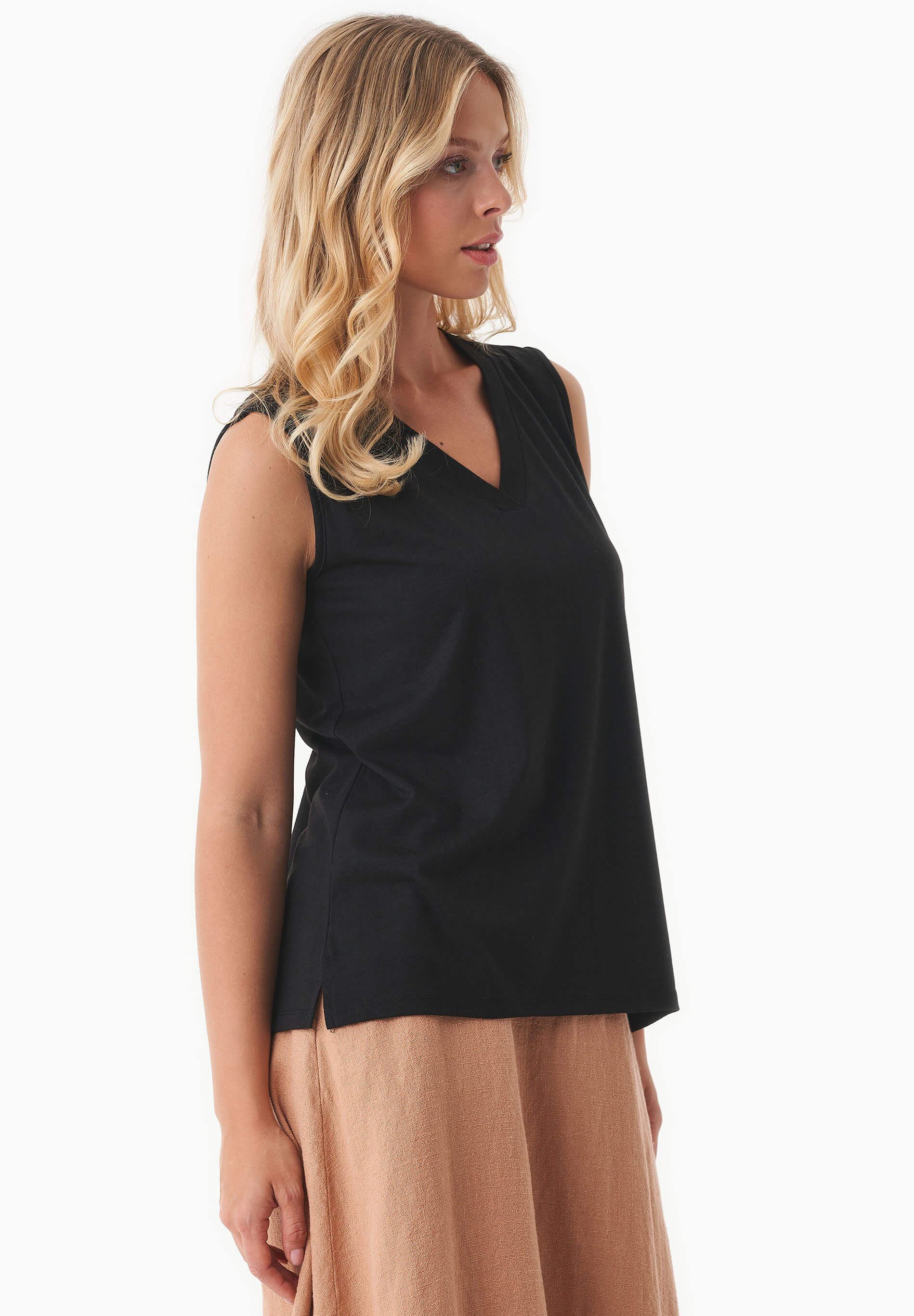 Top aus TENCEL™ Modal und Bio-Baumwolle