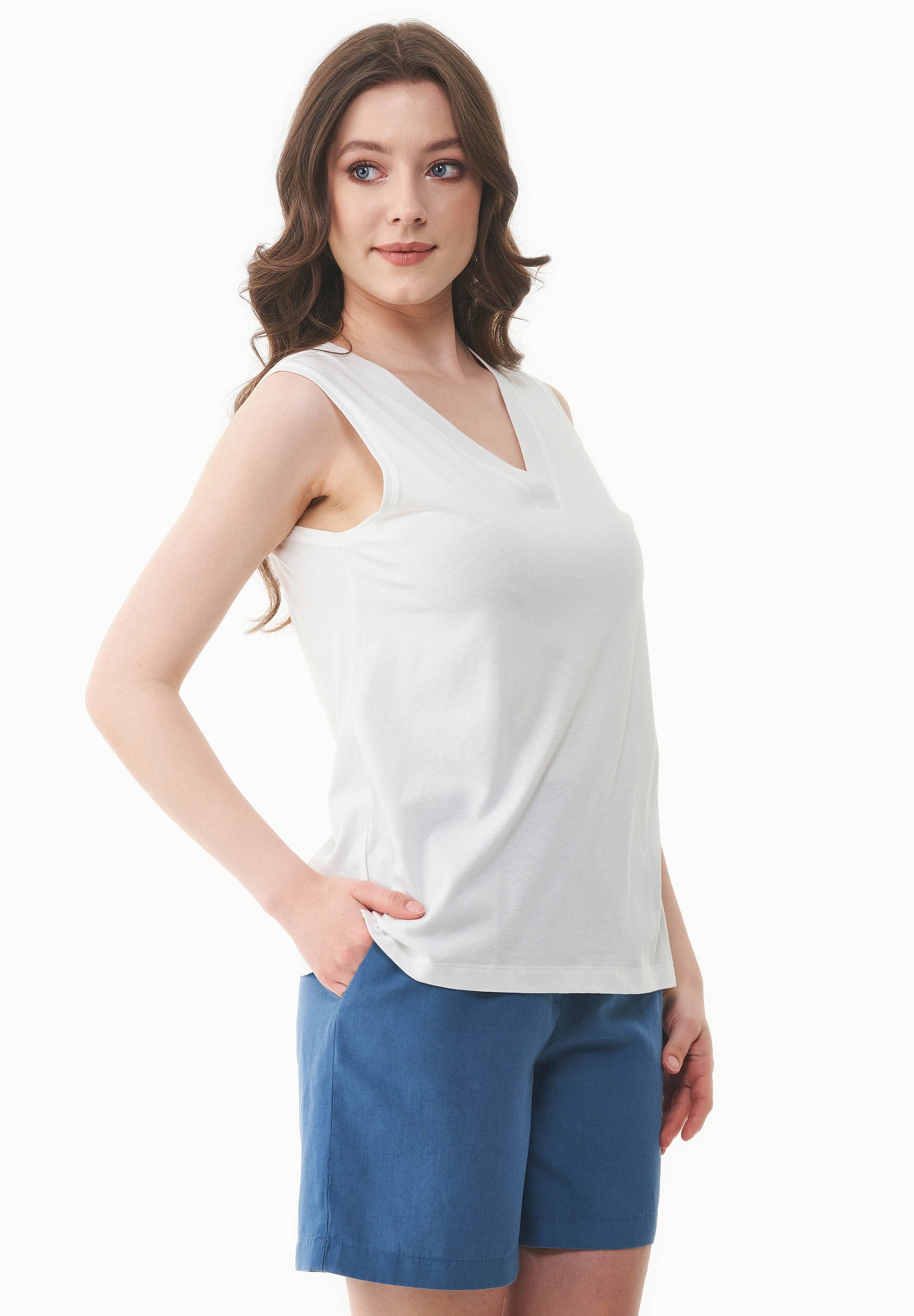 Top aus TENCEL™ Modal und Bio-Baumwolle