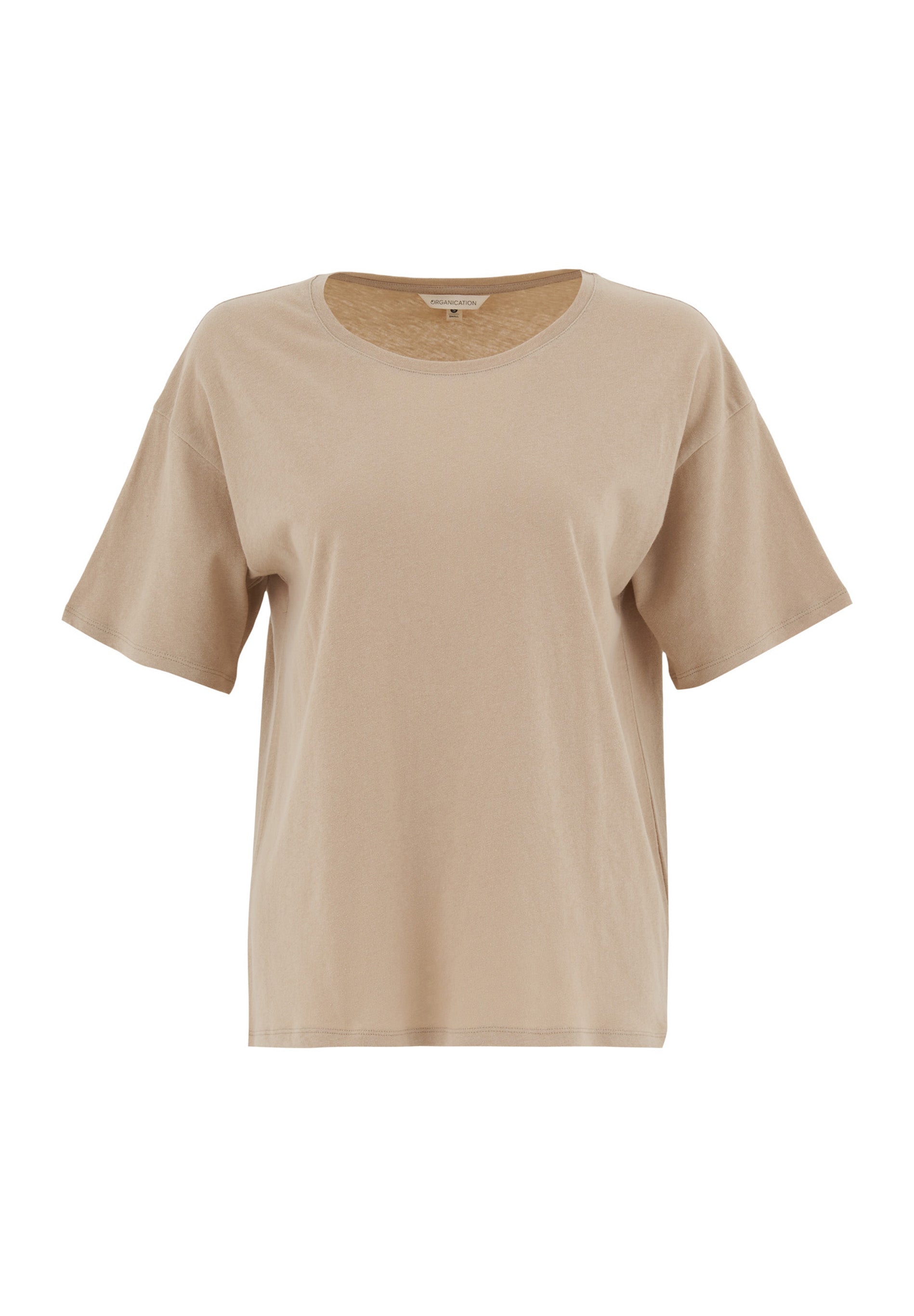 T-Shirt aus Bio-Baumwolle und Leinen