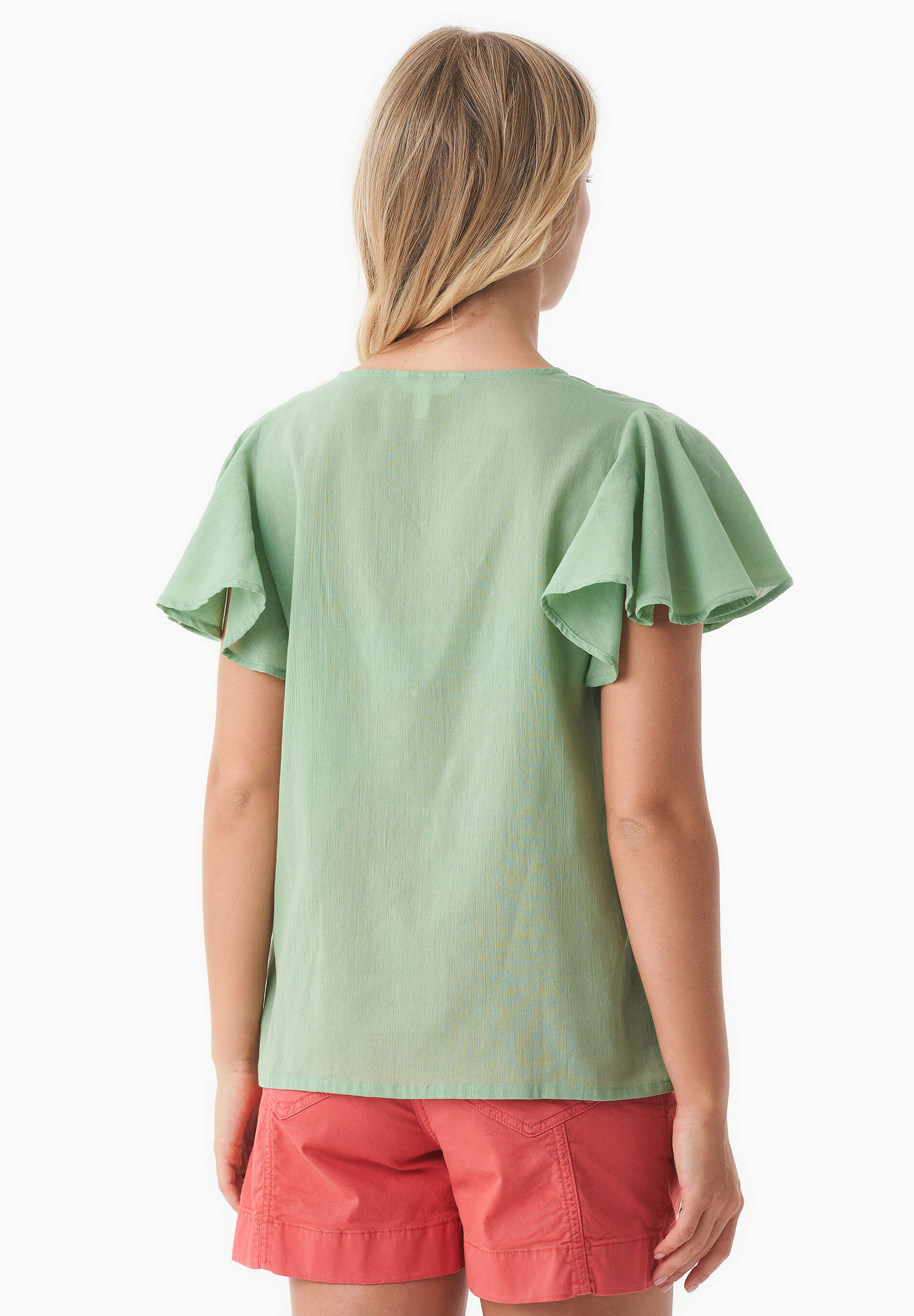 Bluse aus Bio-Baumwoll-Voile