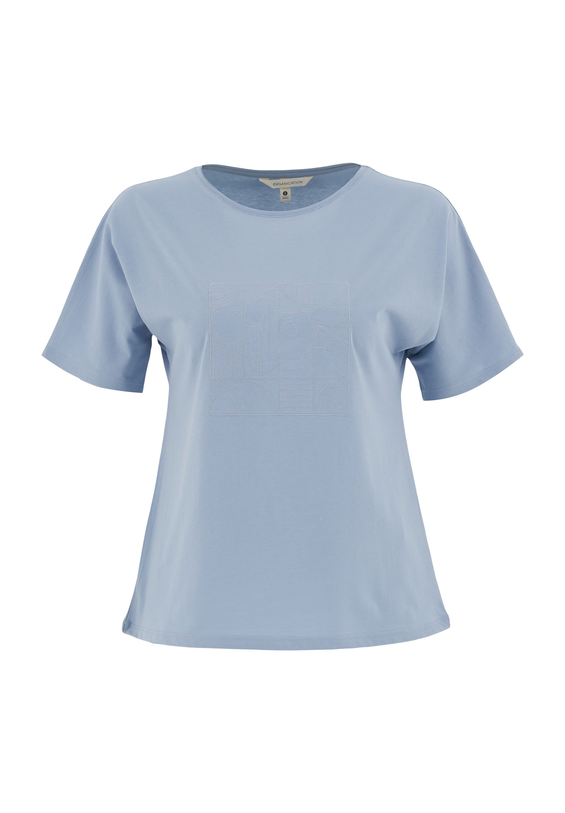 T-Shirt aus Bio-Baumwolle mit Stickerei