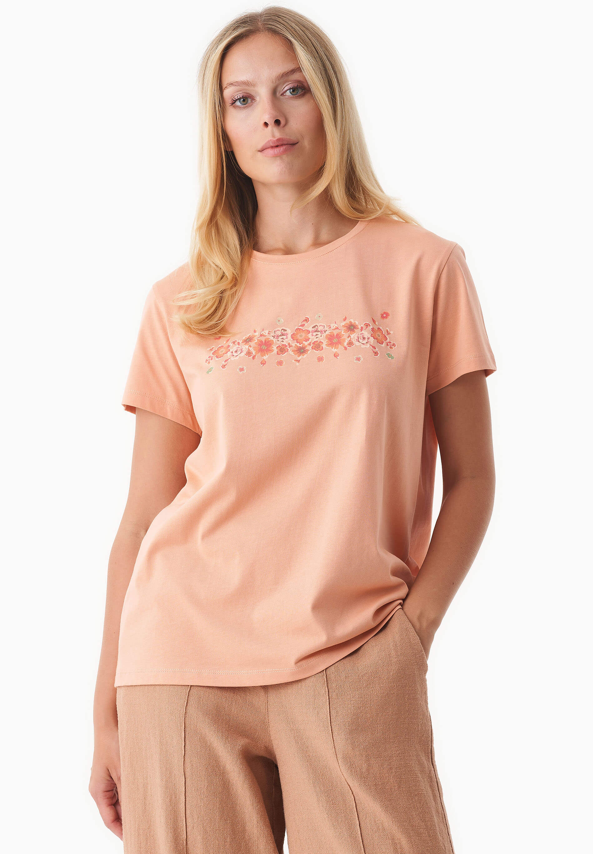 T-Shirt aus Bio-Baumwolle mit Print