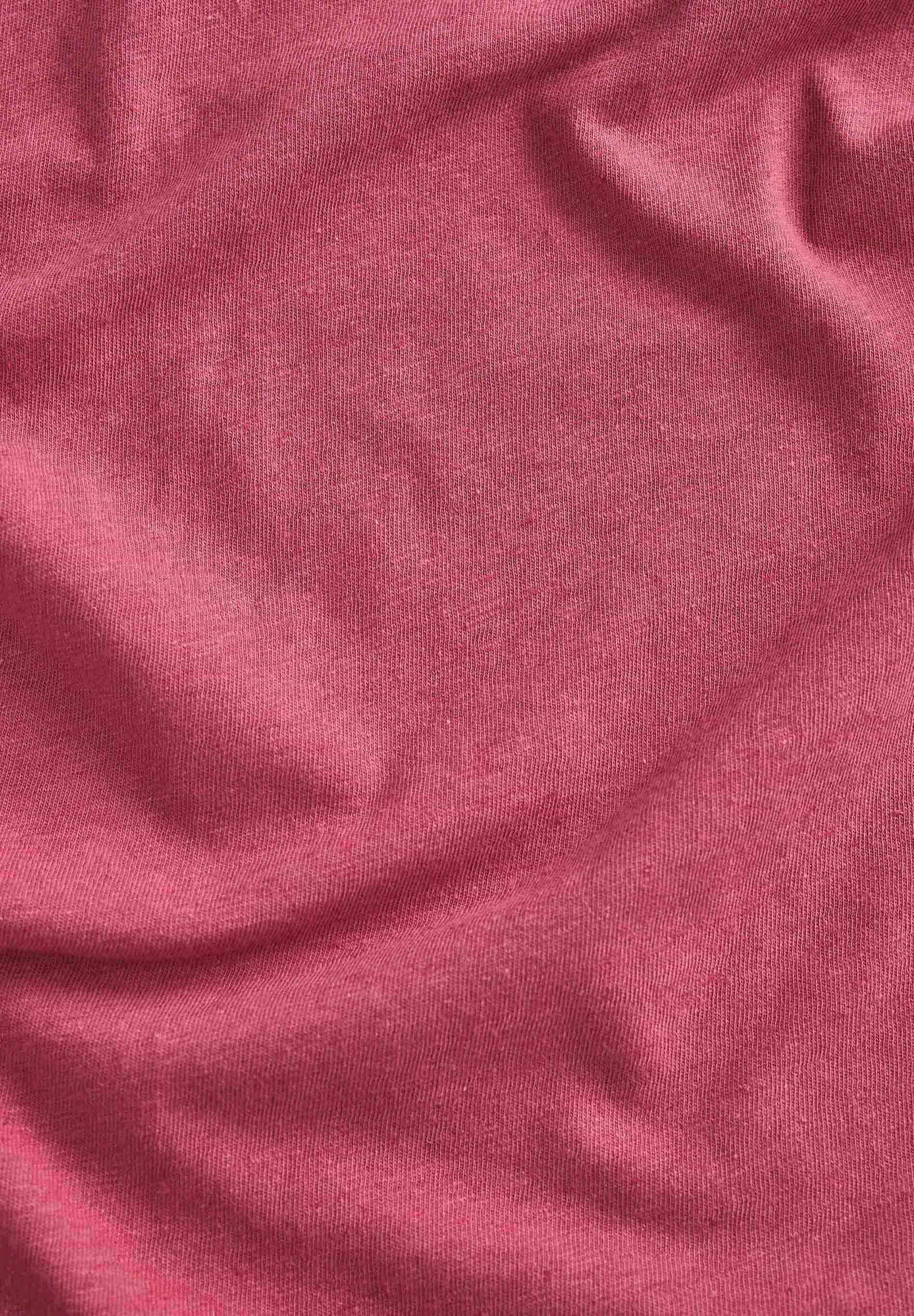 Jerseykleid aus Bio-Baumwolle und Leinen