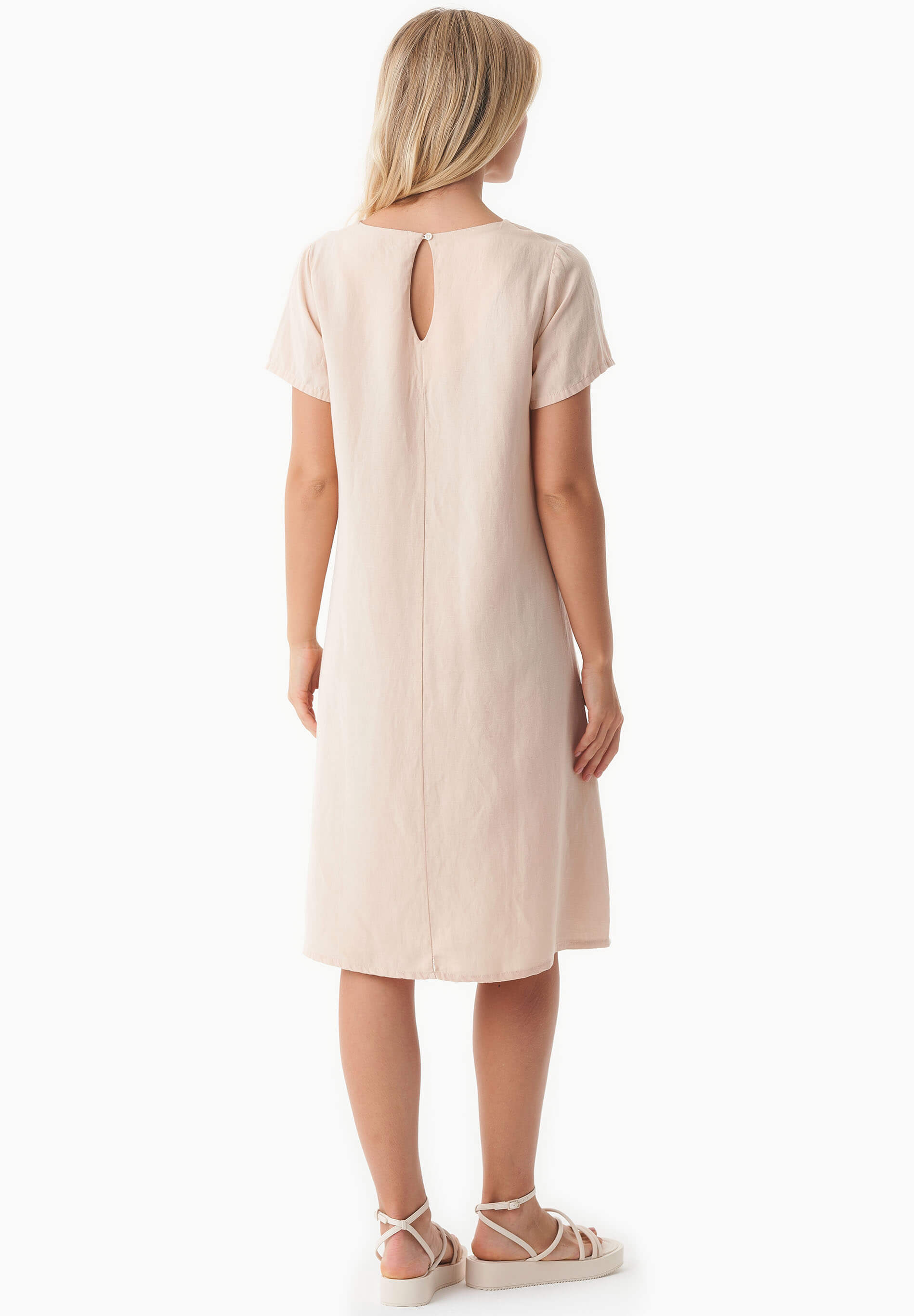 Kleid aus TENCEL™ Lyocell und Leinen