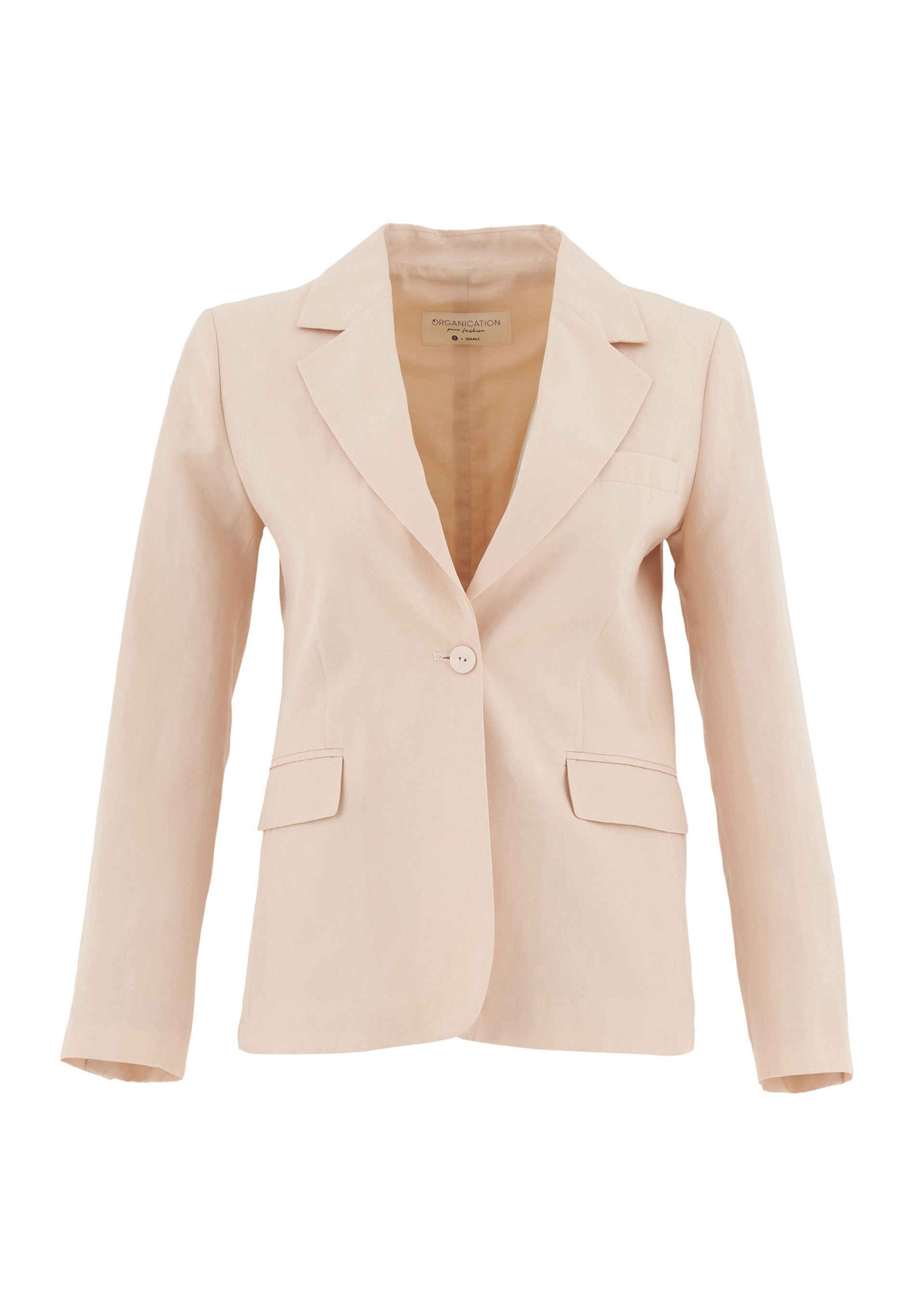 Blazer aus TENCEL™ Lyocell und Leinen