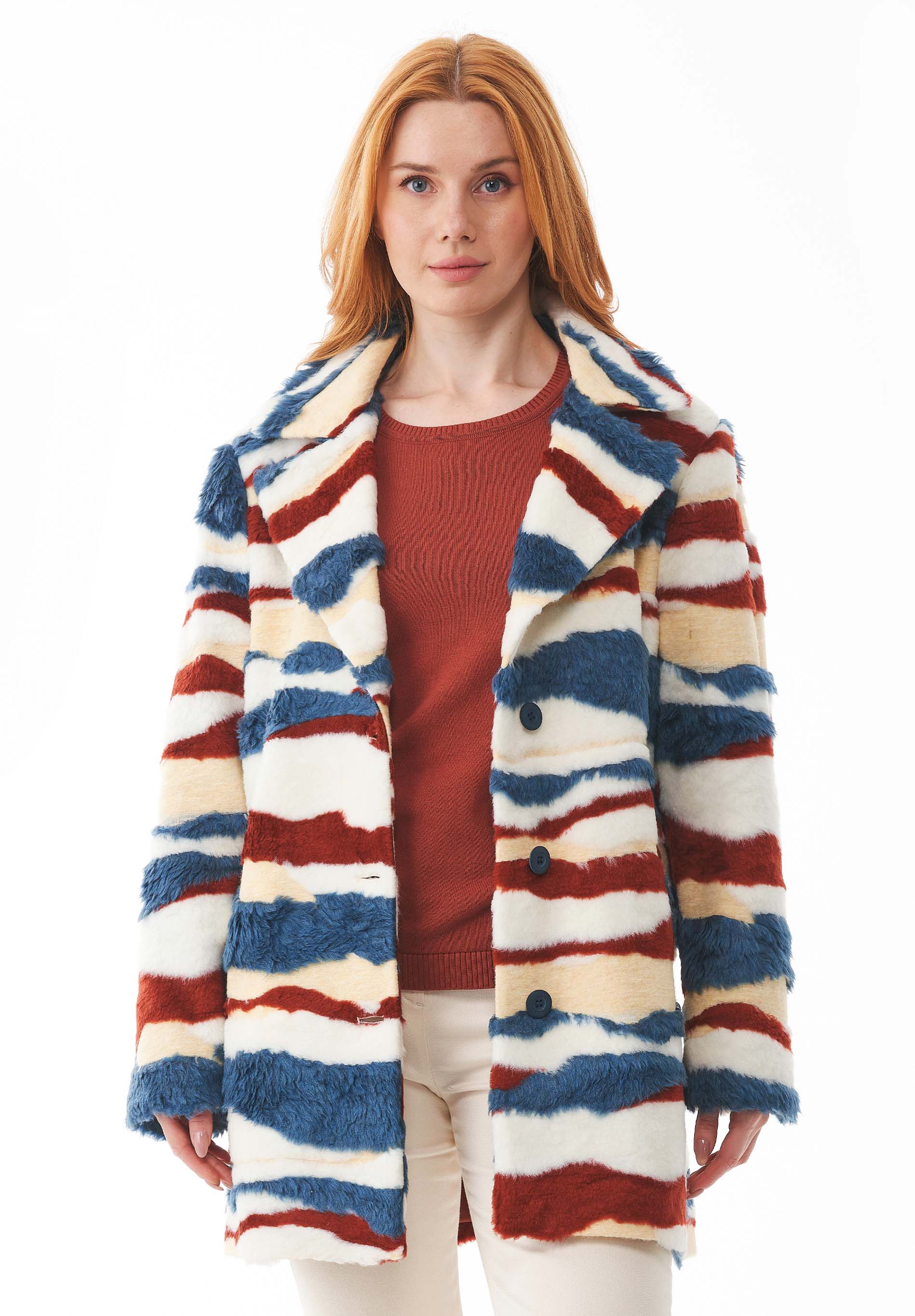Teddy-Jacke aus recyceltem Polyester